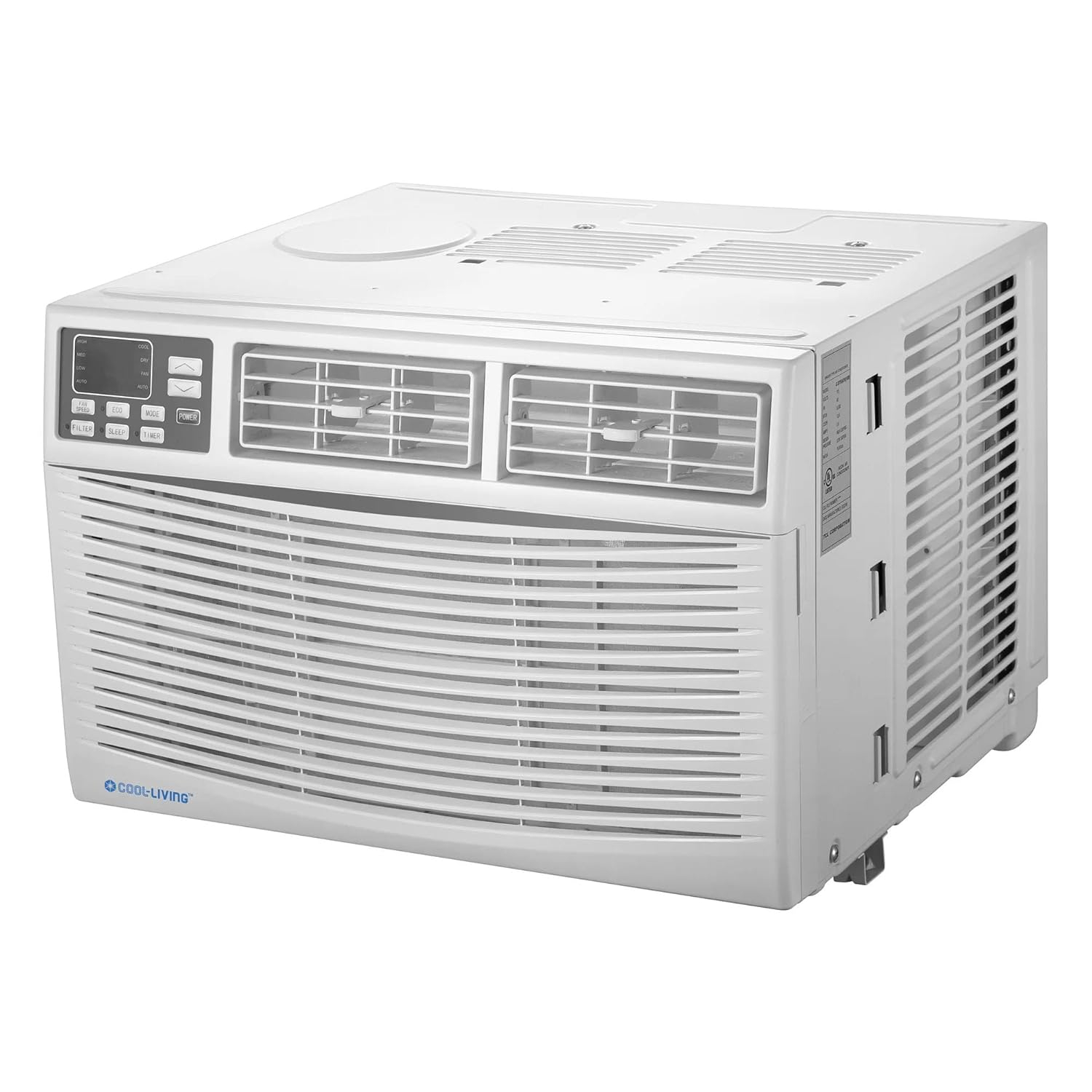 Cool-Living 8,000 BTU Window Mount Room Air Conditioner with Installation Kit
