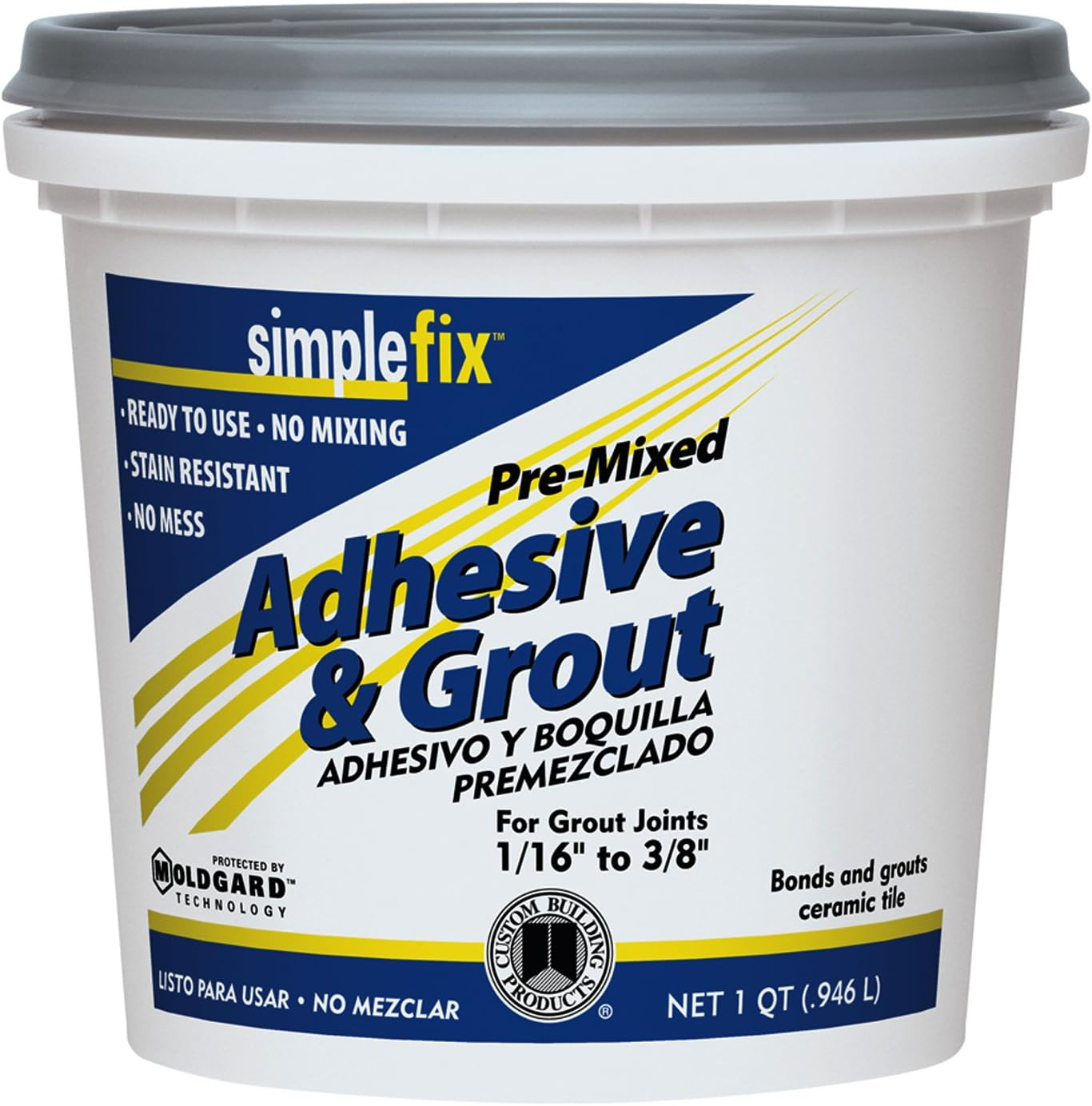 Custom Building Products SimpleFix Indoor Alabaster Grout 1 qt.