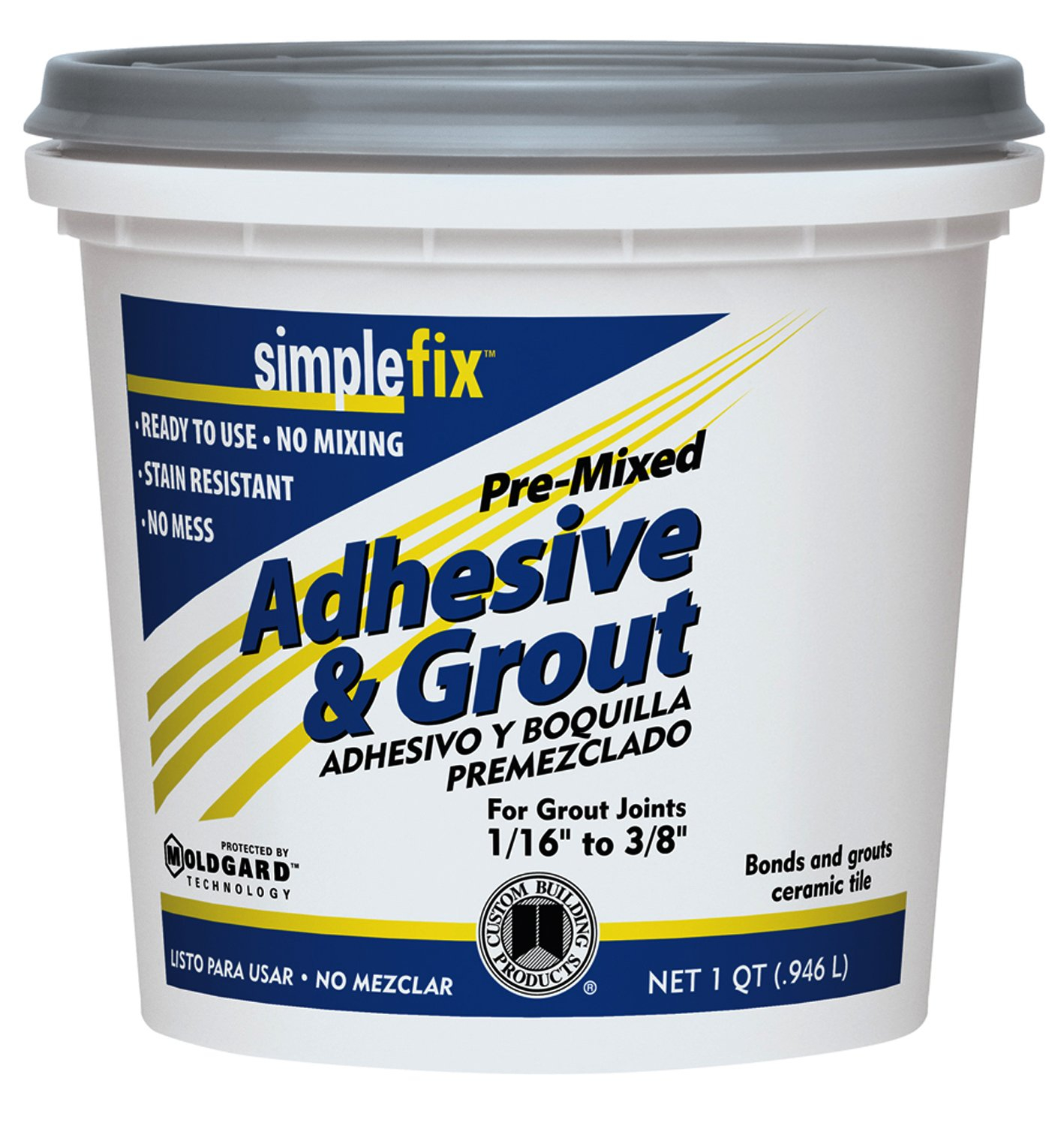 Custom Building Products SimpleFix Indoor Alabaster Grout 1 qt.
