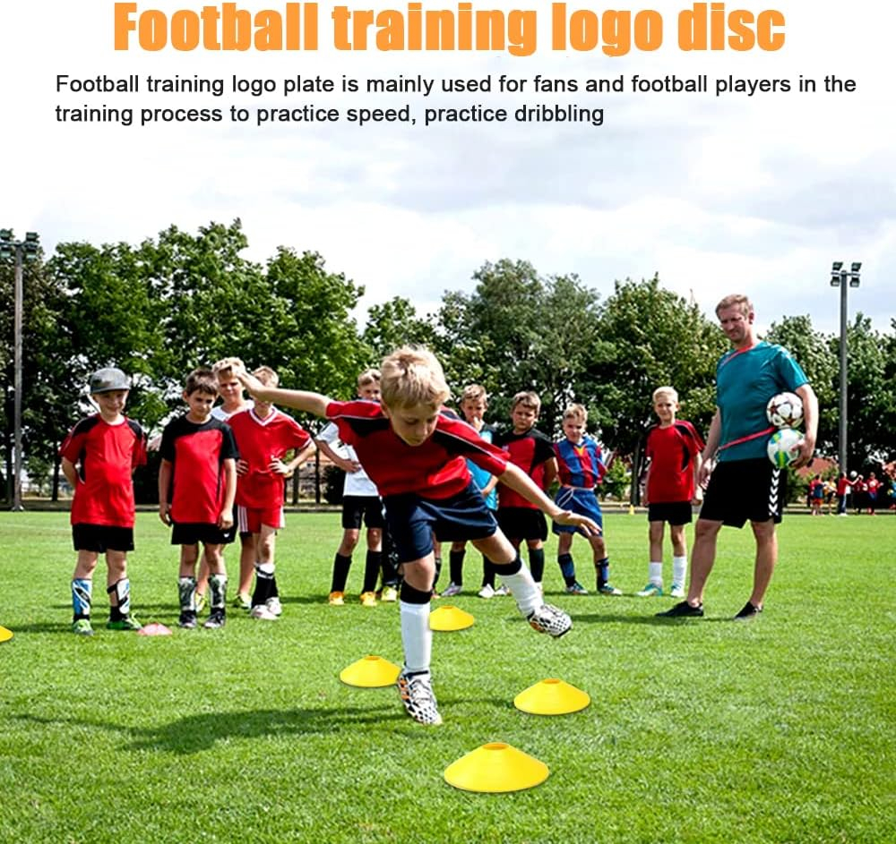 Football Training Equipment | Speed Agility Training Set, Including 1 Agility Ladder, 4 Steel Piles,12 Disc Cones,1 Resistance Umbrella .| for Athletes/Sports Including Football & Basketball