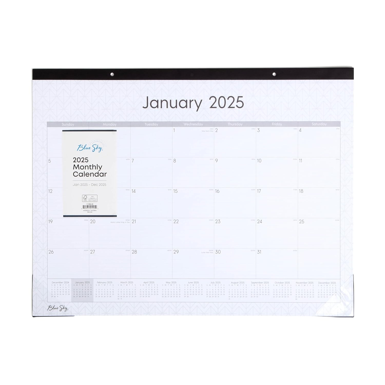 Blue Sky 2025 Desk Pad Calendar, 22x17, Enterprise