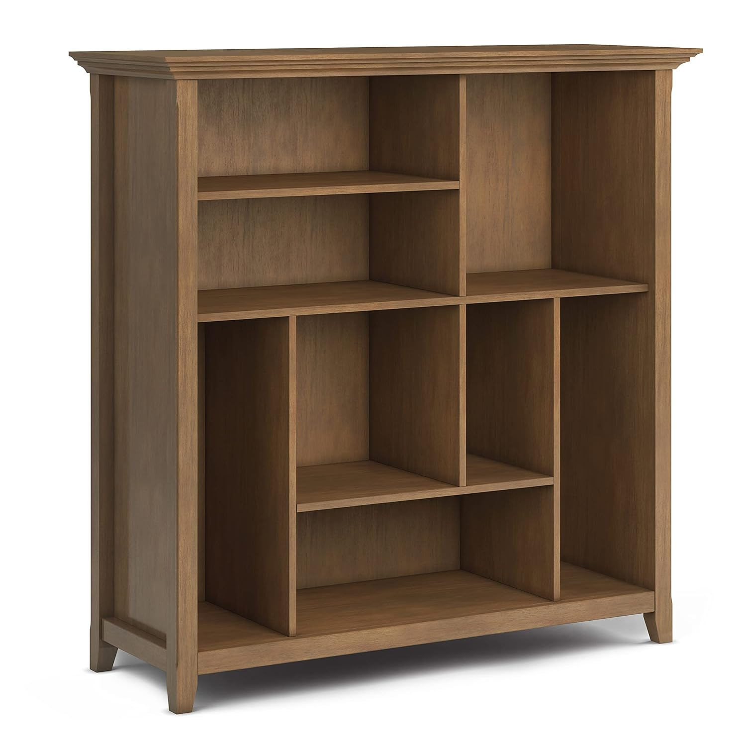 Simpli Home Multi Cube Bookcase And Storage Unit In Rustic Natural Aged Brown