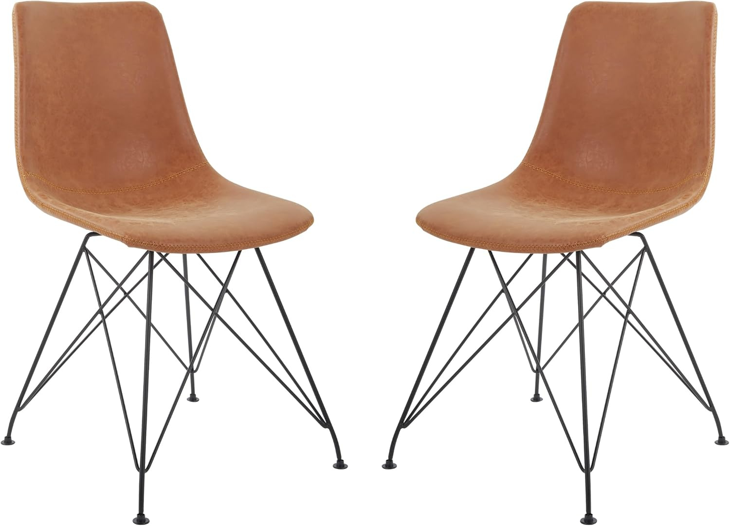 Carbon Loft  Levant Chair (Set of 2) Charcoal Leather