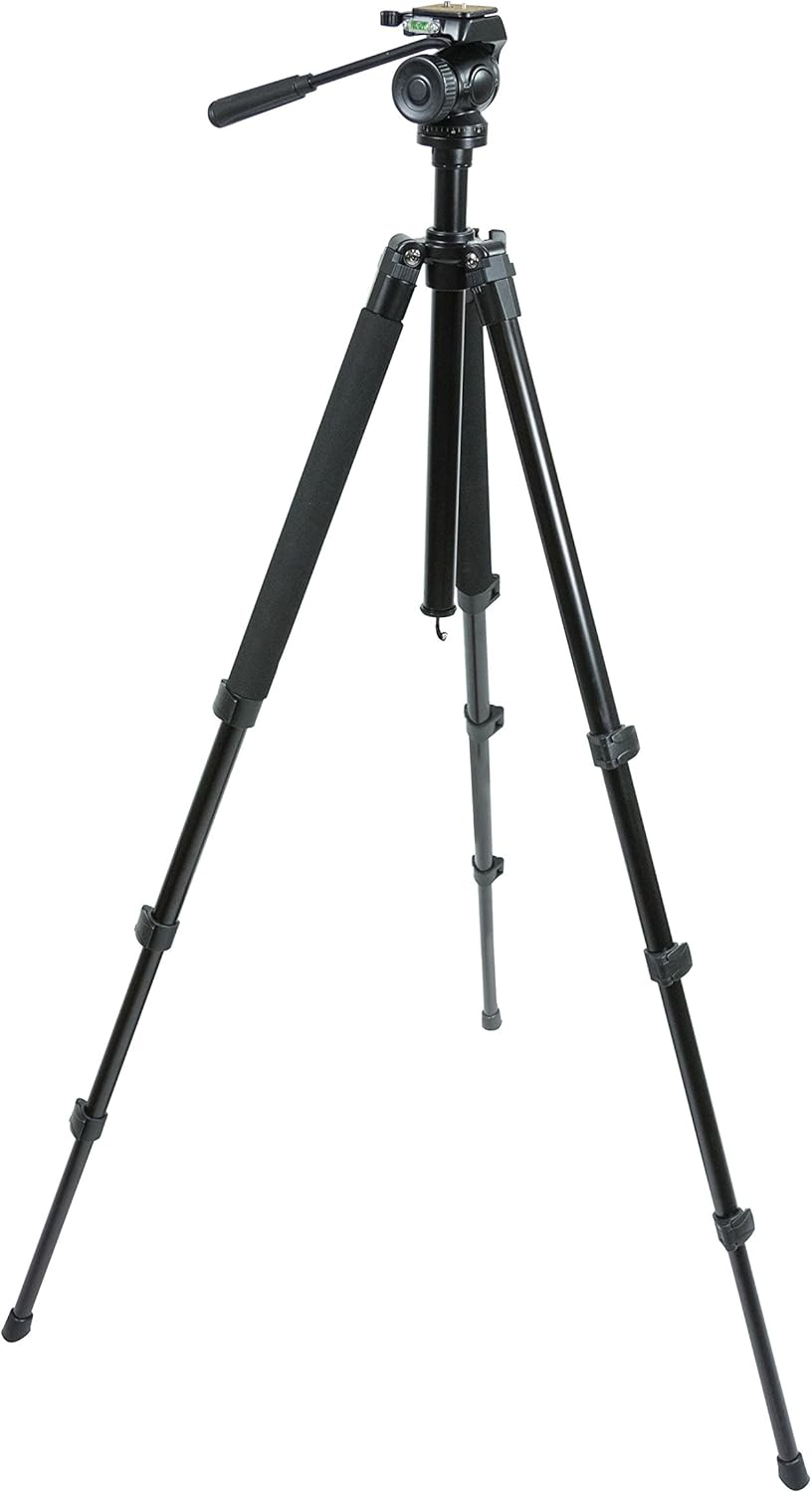 Celestron TrailSeeker Fluid Pan Tripod, Black