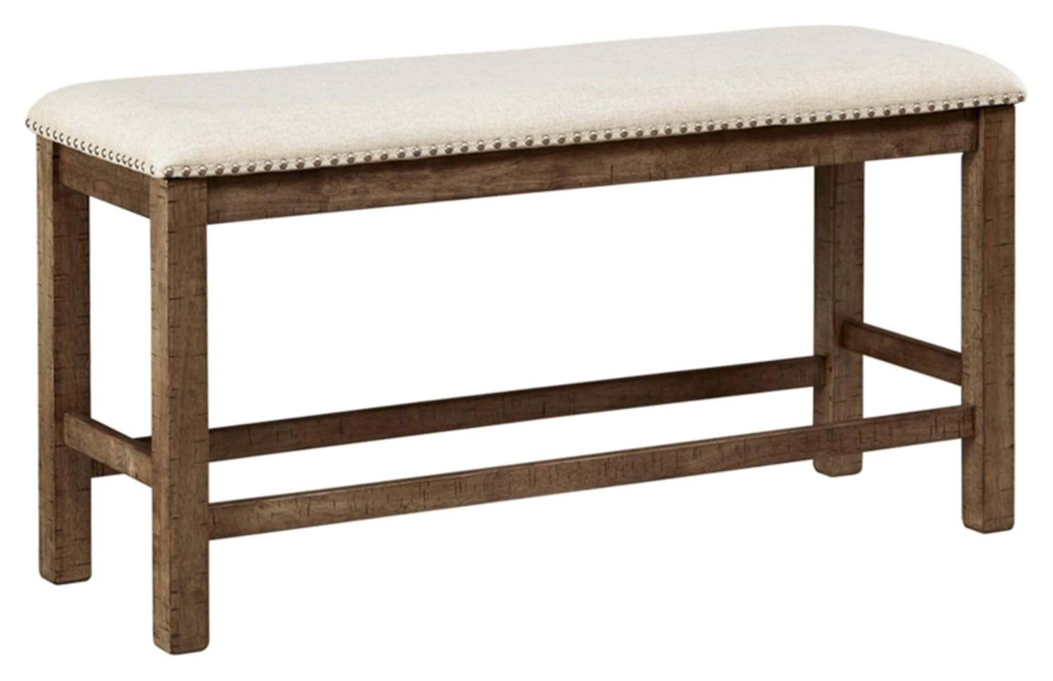 Signature Design by Ashley Casual Moriville Counter Height Dining Bench  Beige