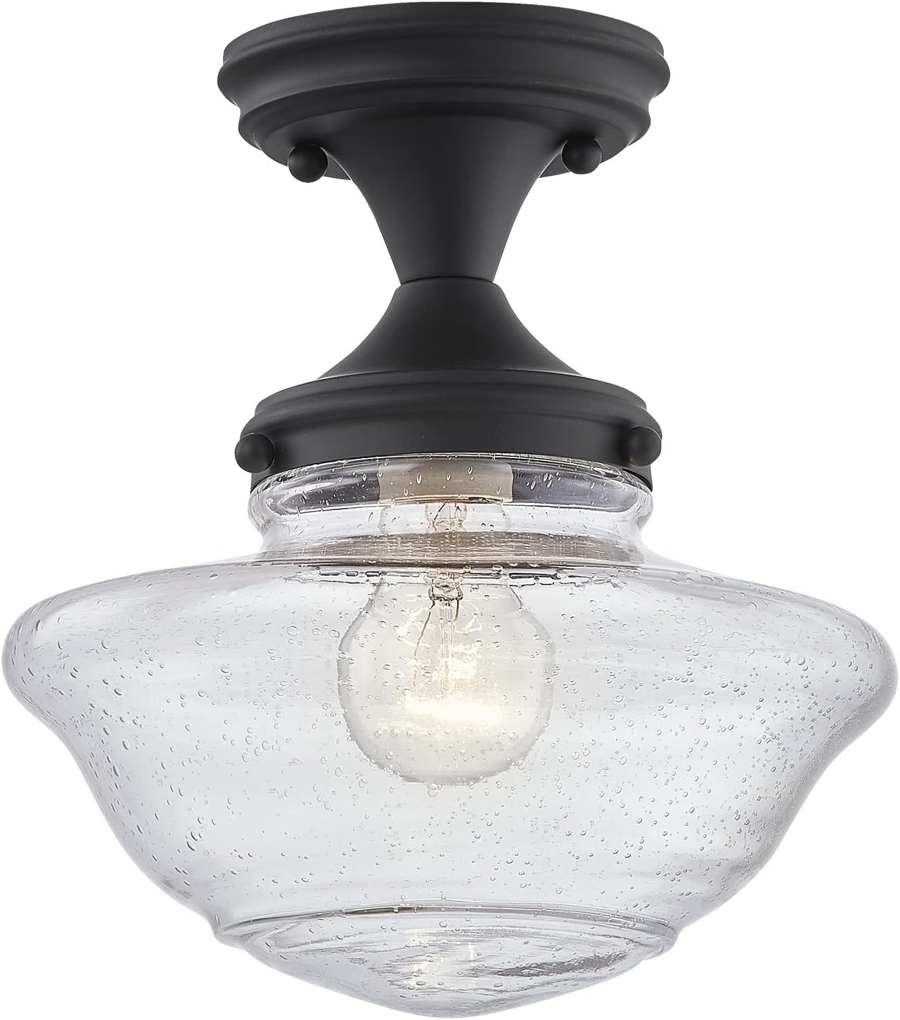 Design House  Schoolhouse Ceiling Light in Matte Black