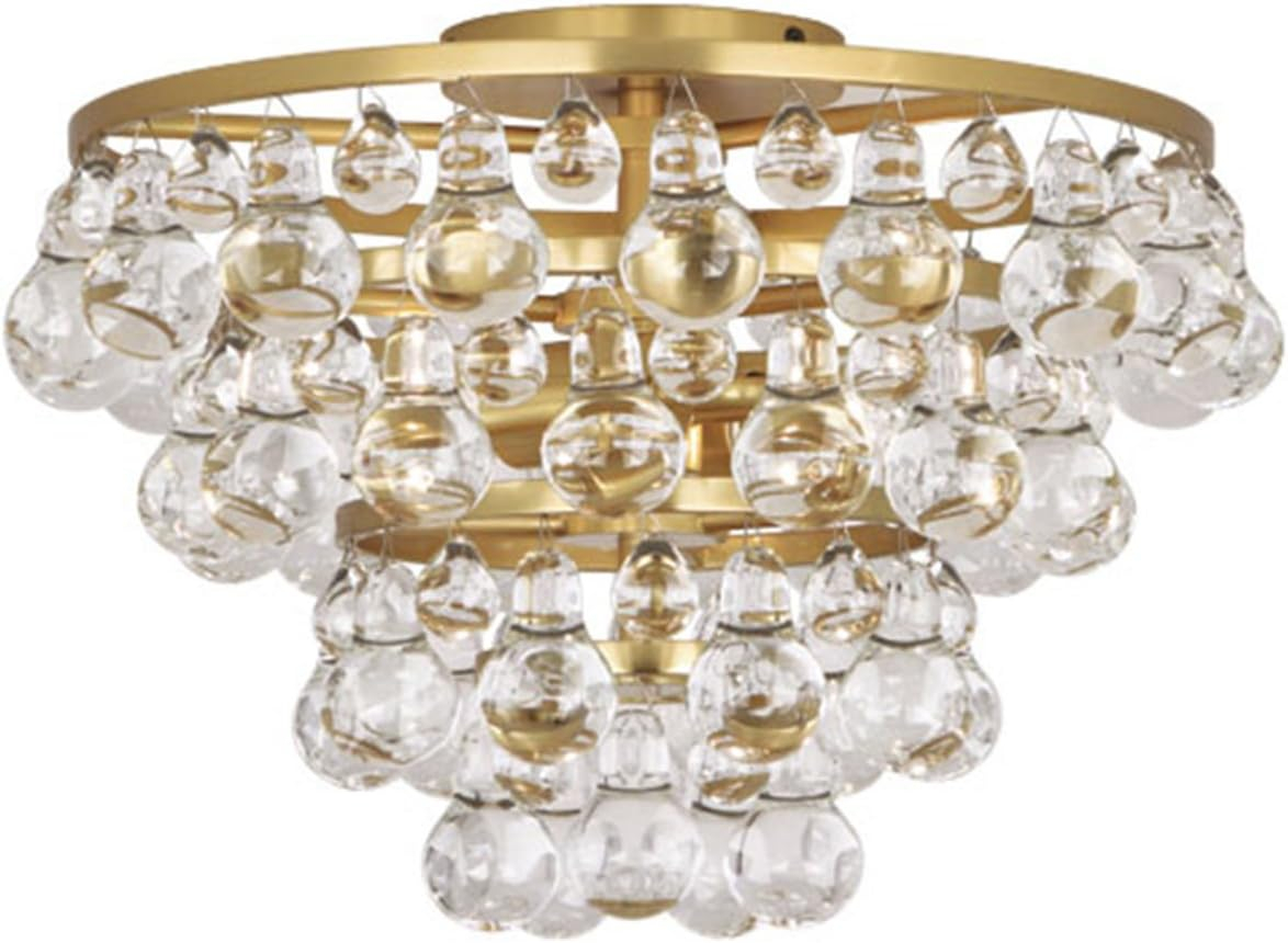 Robert Abbey Lighting Bling - Light Flush Mount in  Antique Brass