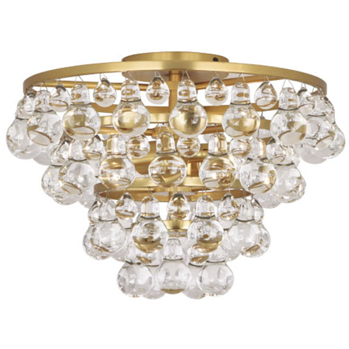 Robert Abbey Lighting Bling - Light Flush Mount in  Antique Brass