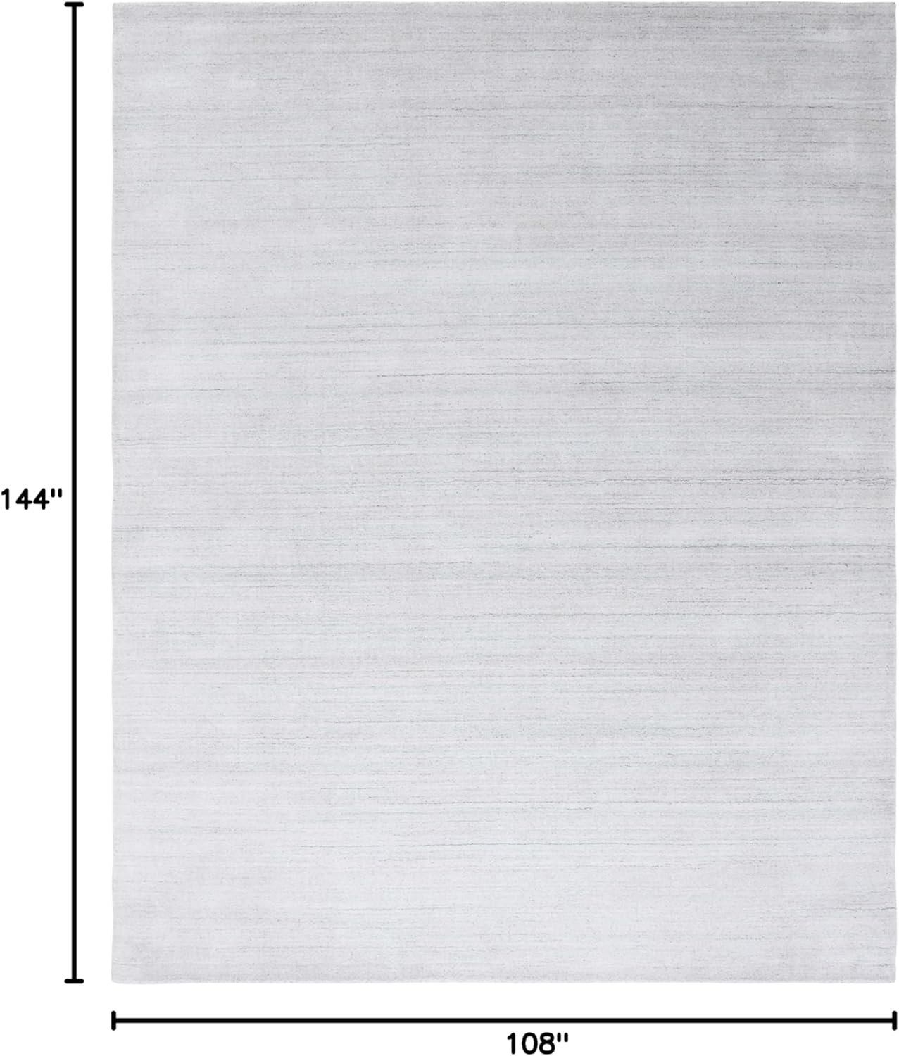 SAFAVIEH Mirage Branislav Solid Area Rug, Silver, 9' x 12'