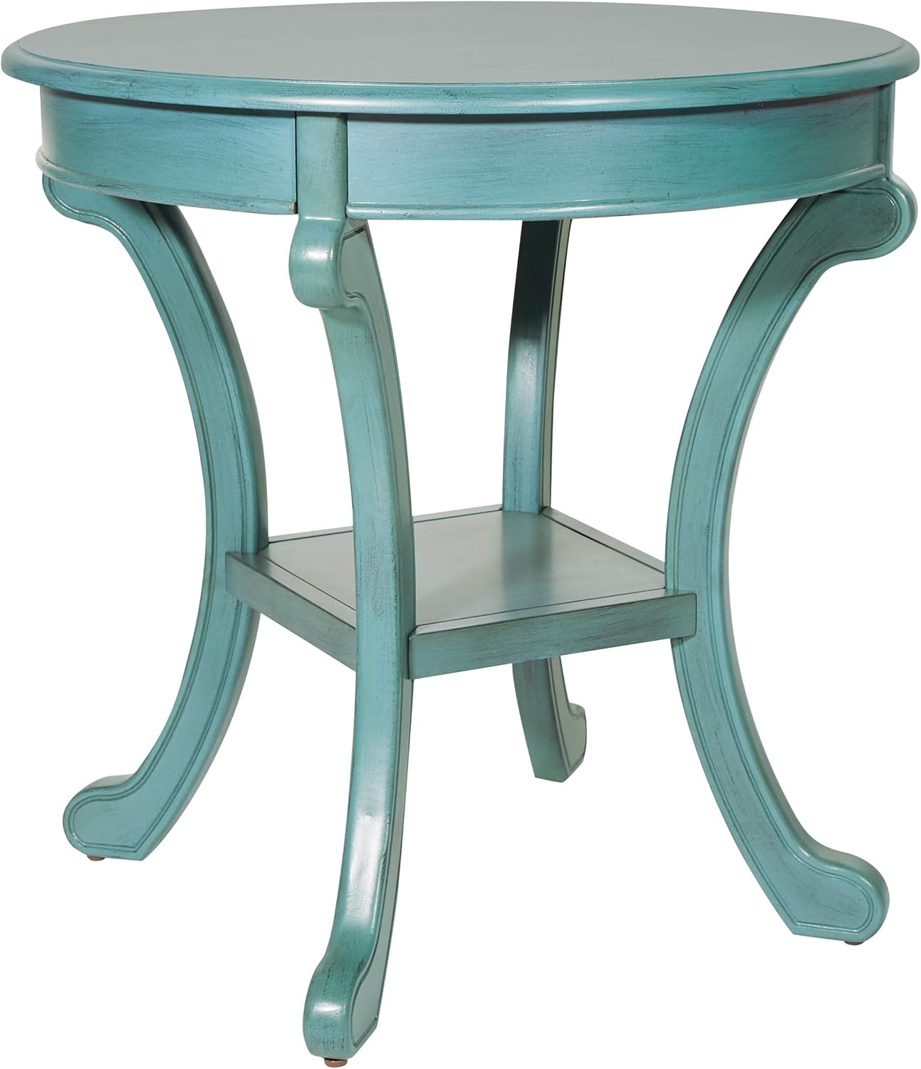 Vermont Accent Table in Antique Black Wood Finish