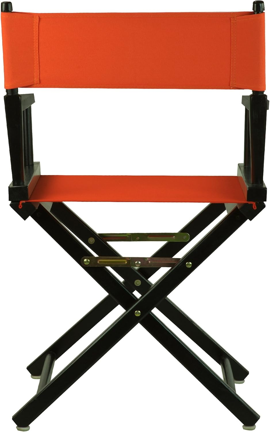 "18" Director's Chair Black Frame-Orange Canvas"
