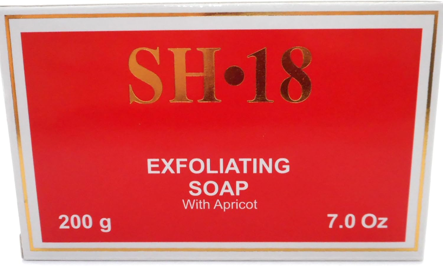 SH 18 Exfoliating Soap with Apricot, Red, 200 Gms