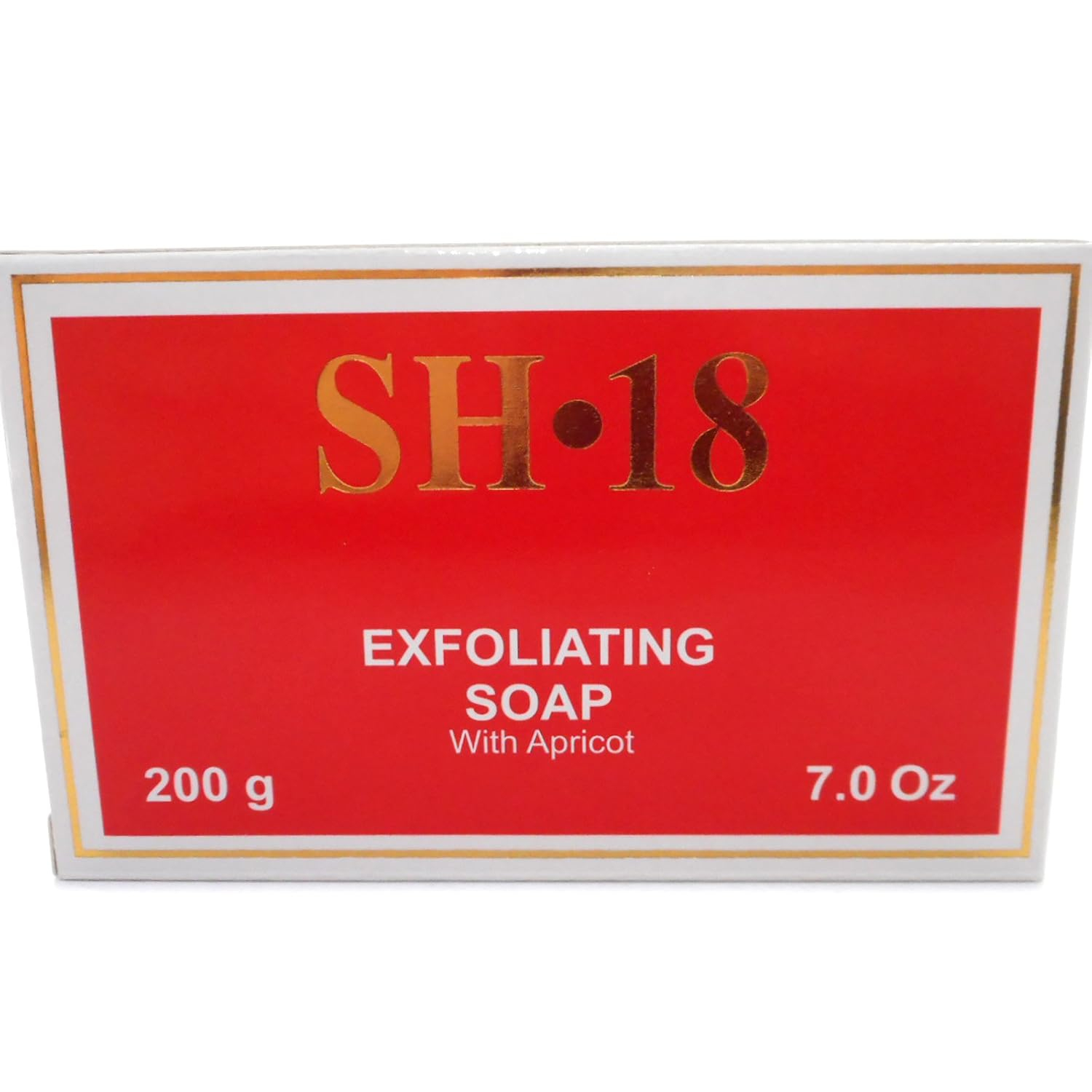 SH 18 Exfoliating Soap with Apricot, Red, 200 Gms
