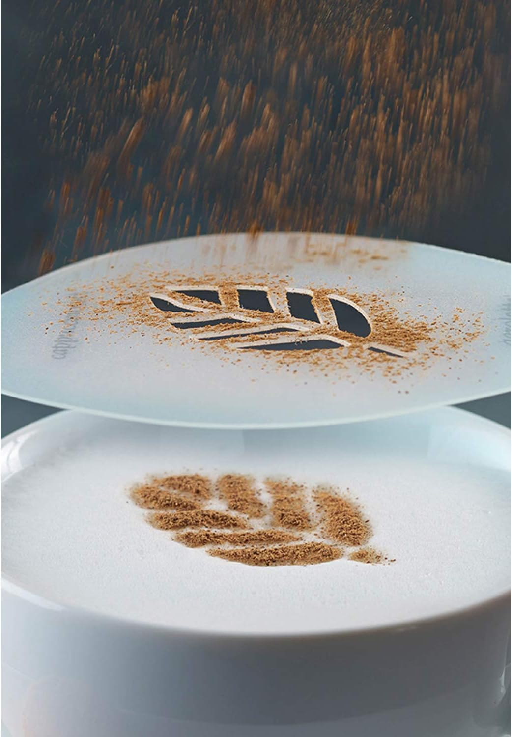Aerolatte Cappuccino Stencil Set, For Latte Coffee Art, Set of 6 Stencils
