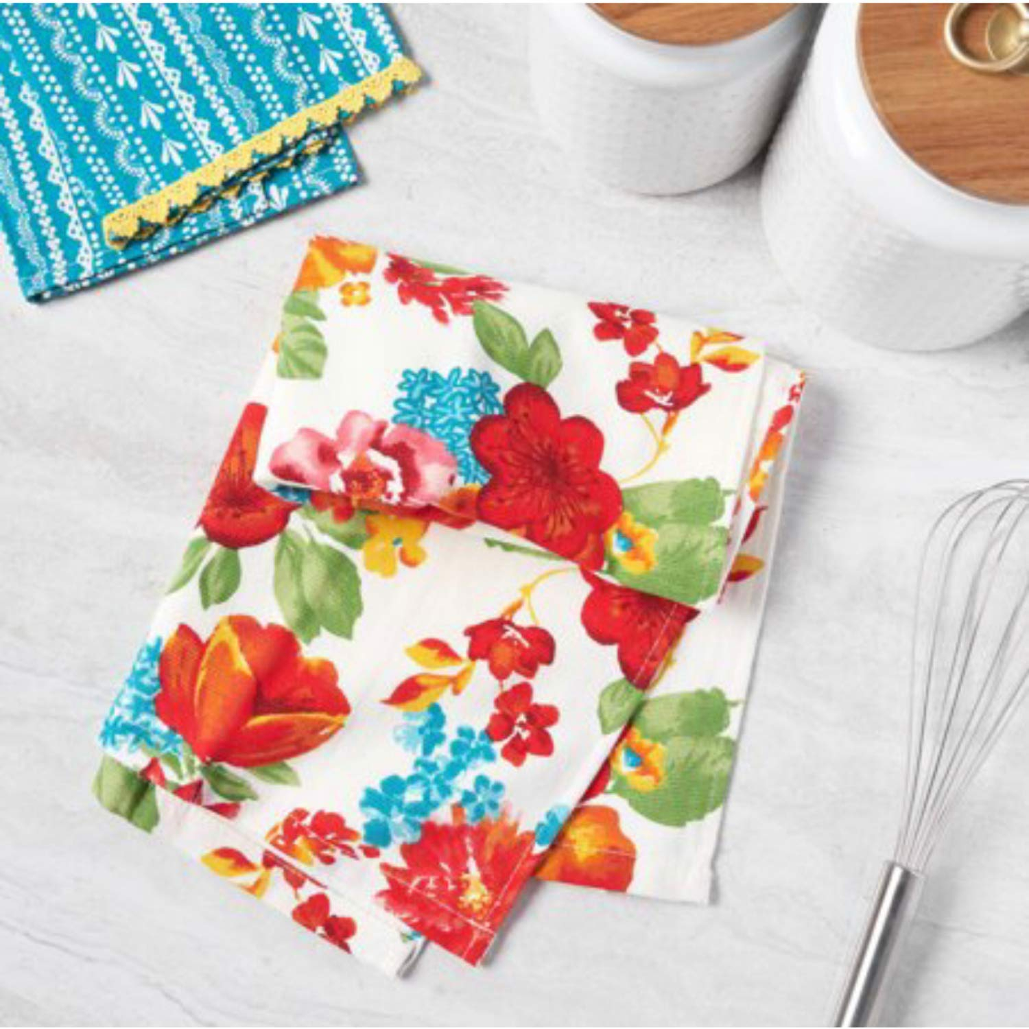 The Pioneer Woman Wildflower Whimsy Kitchen Towel Set, Multicolor, 16"W x 28"L, 2 Piece