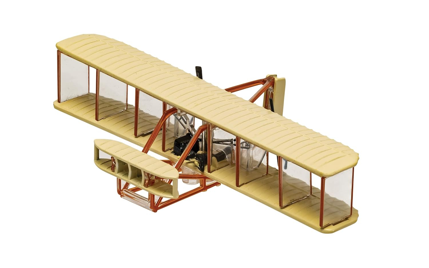 Cream Diecast Metal Wright Flyer Model Airplane