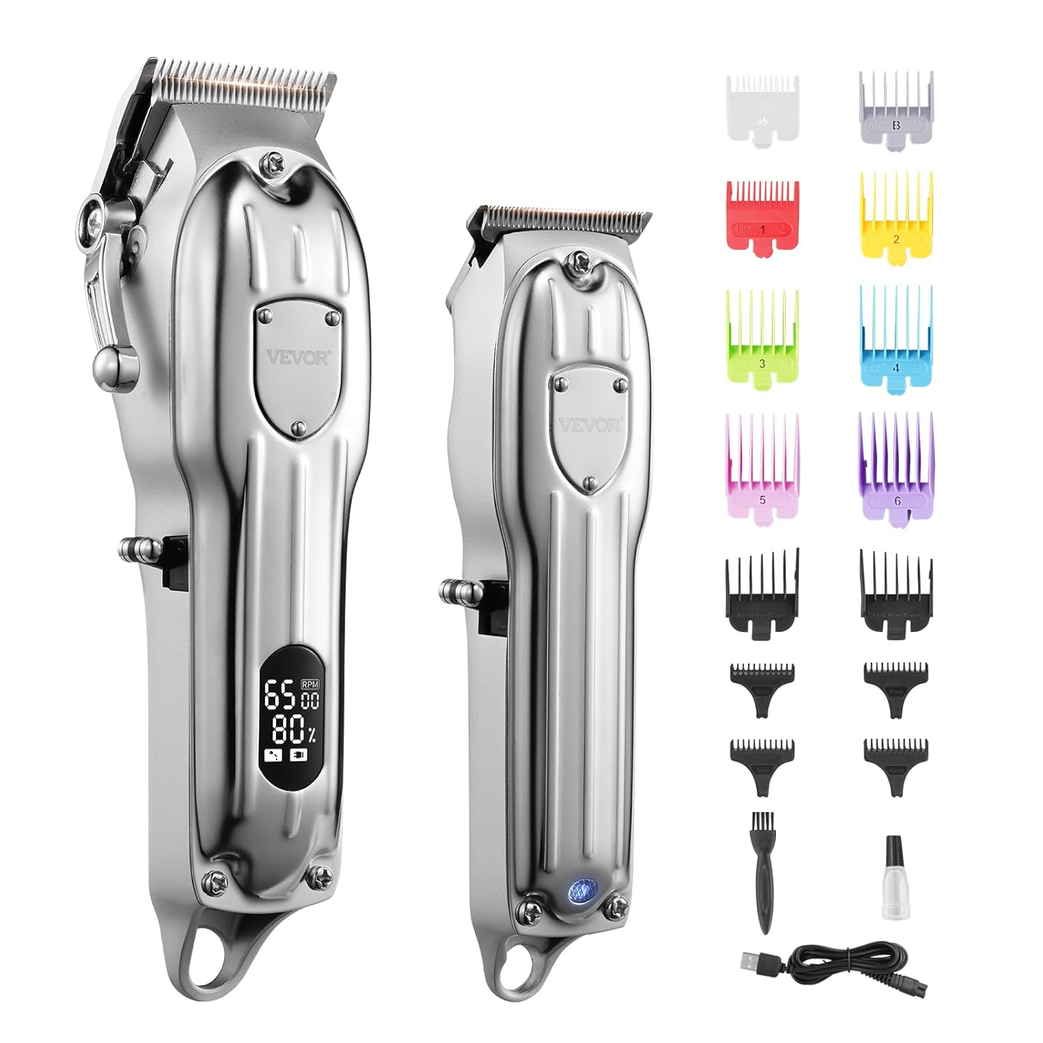 VEVOR Professional Hair Clipper for Men Cordless Barber Clipper and Trimmers Set