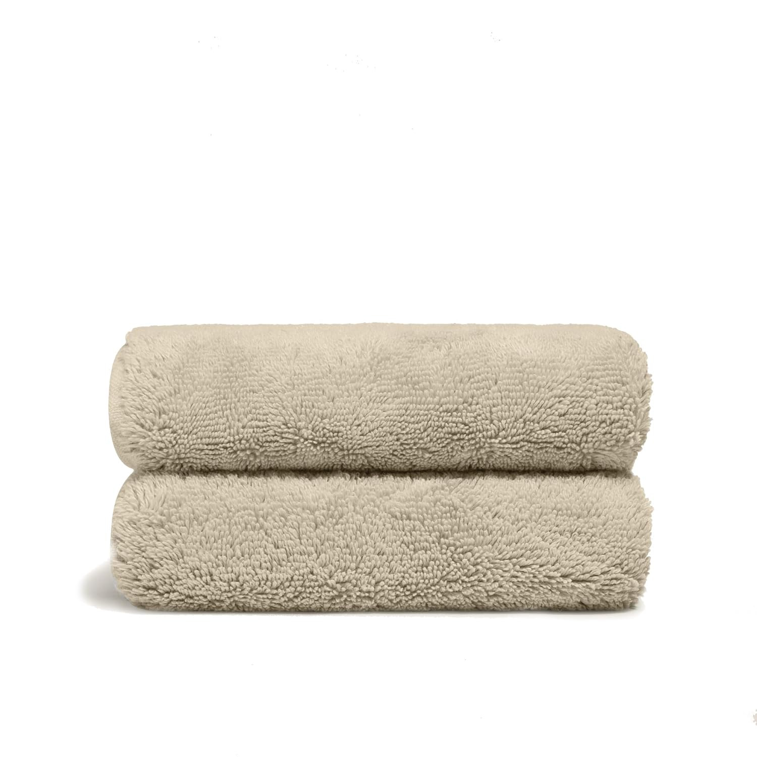Italic Ultraplush Australian Cotton Hand Towels - Set of 2 Luxury Hand Towels, Ultra Soft and Highly Absorbent 800GSM,100% Cotton Towels for Bathroom,Shower, Hotel, and Spa (Sand)