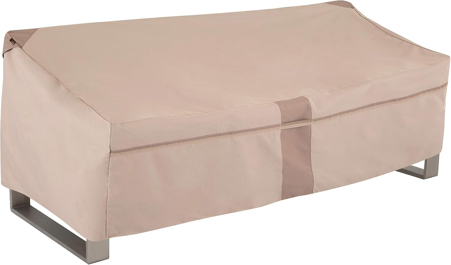 Modern Leisure Monterey 82.5" x 38" x 38" Beige Rectangle Patio Loveseat Cover with Water Resistant