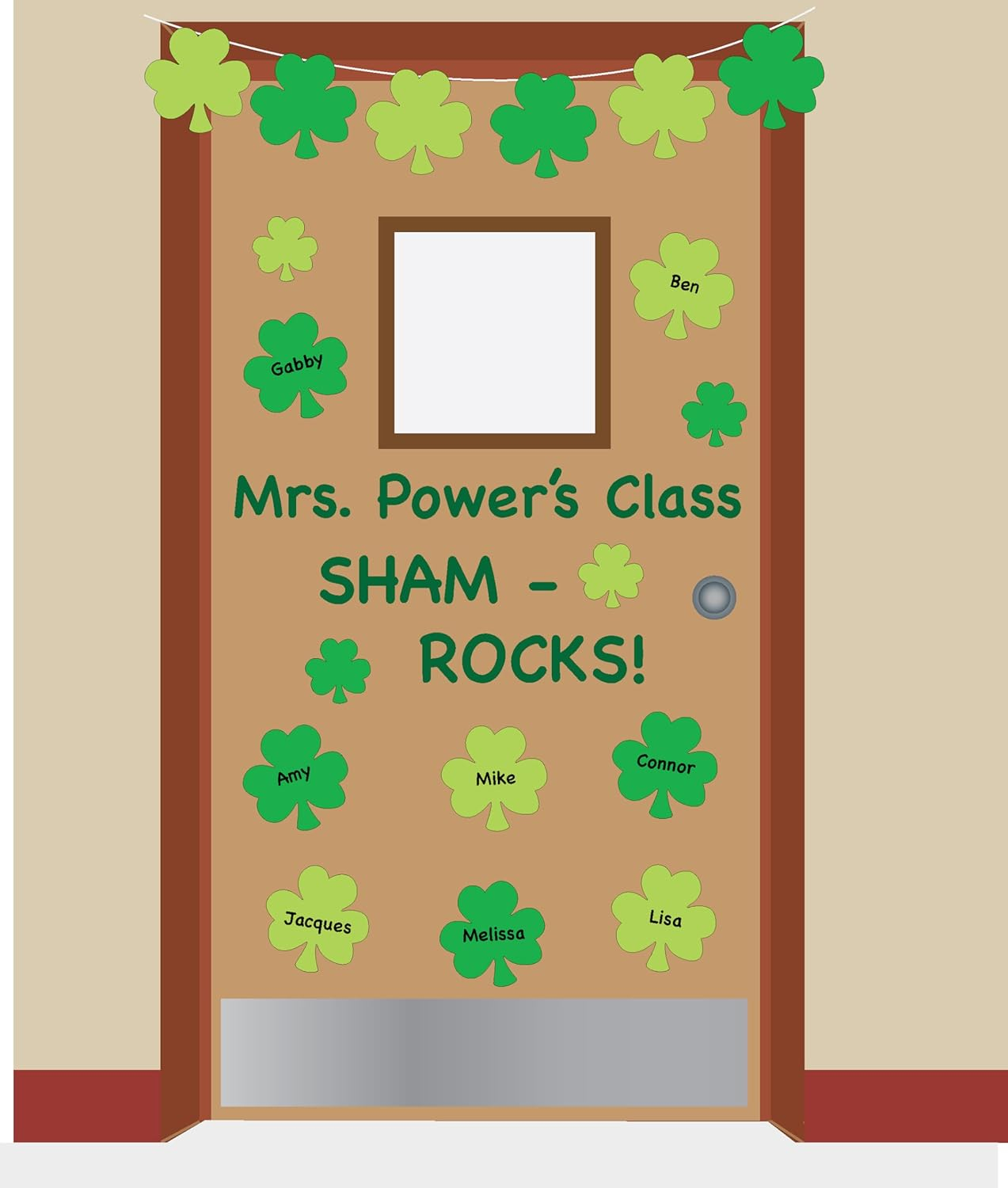 SHAPES ETC. 31 Pcs Green Assorted Shamrock Small Creative Cut-Outs 3in Construction Paper St. Patrick’s Day Decorations Holiday Décor Kids’ Irish School Craft Projects St. Patty’s Day Parades USA Made