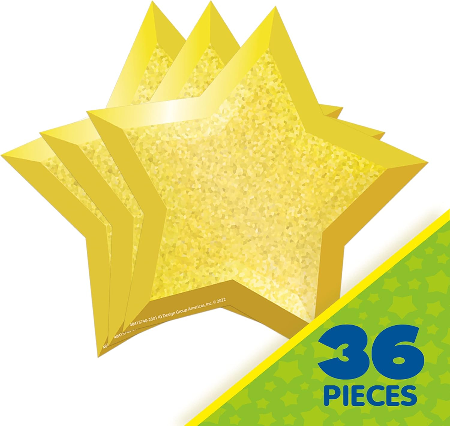 Eureka EU-841574 4.5 x 4.5 in. Stars Paper Cutouts