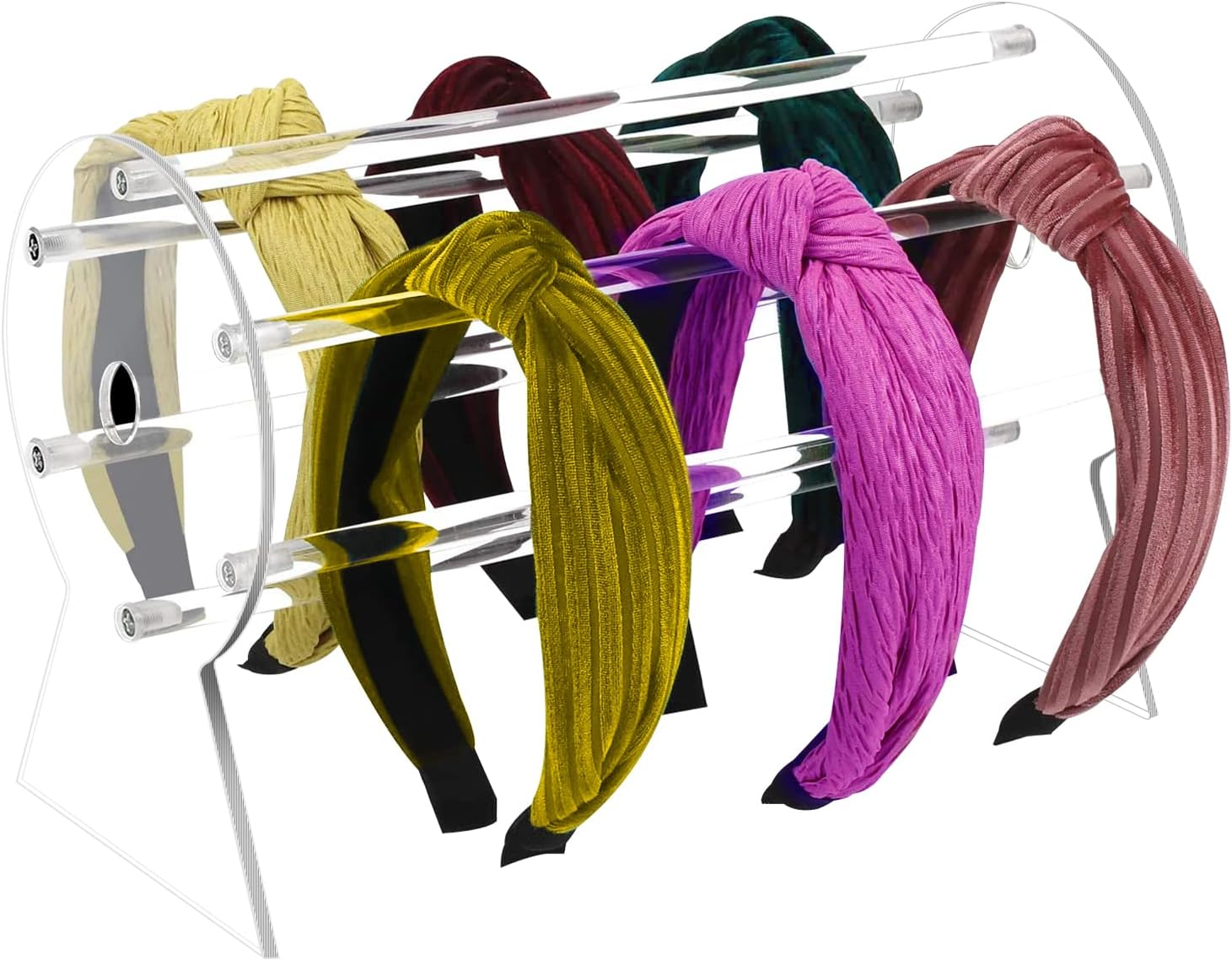 Headband Holder,Hairband Display Stand, Clear Jewelry Organizer for Girl Women Gifts, The Perfect Headband Display Organizer