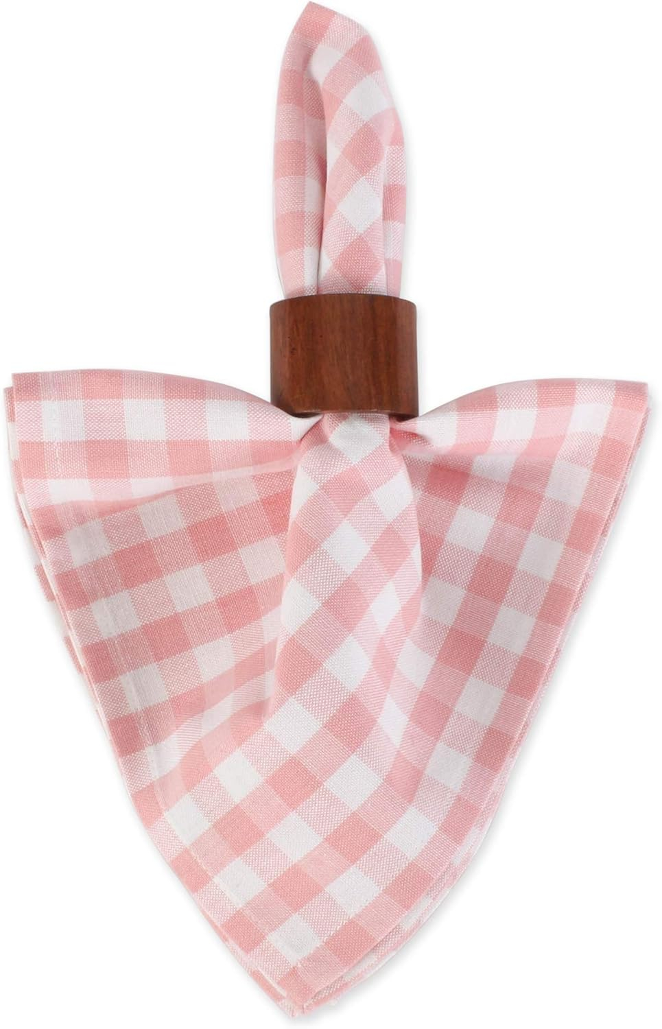 Pink & White Gingham Napkin Set/4