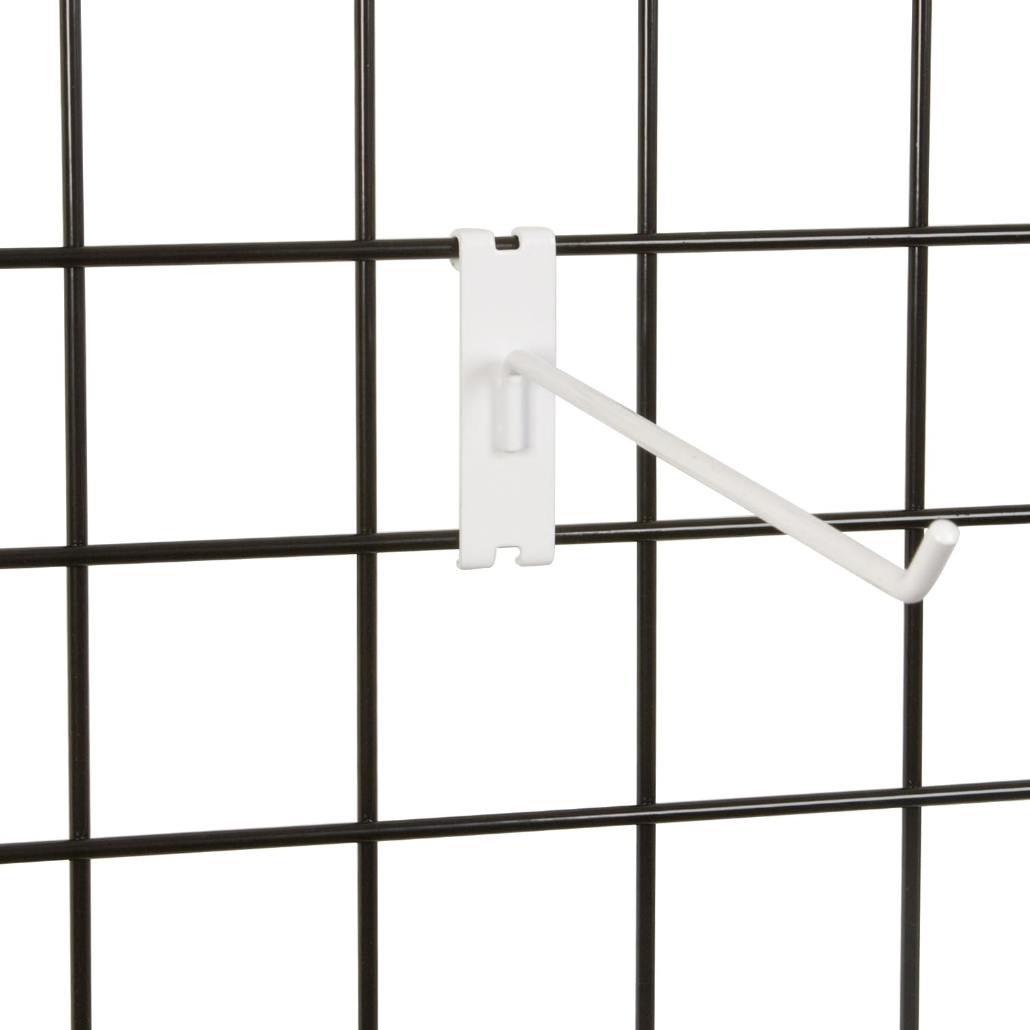 White Standard Duty 4" Gridwall Display Hooks - 50 Pack