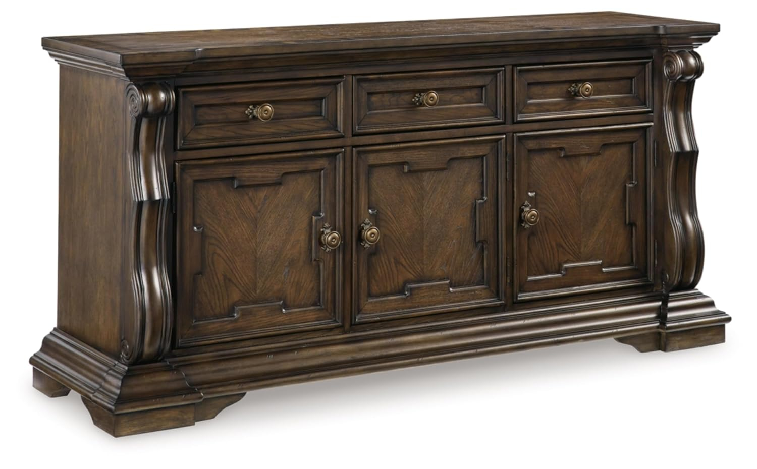 Signature Design by Ashley Maylee Dark Brown Dining Buffet