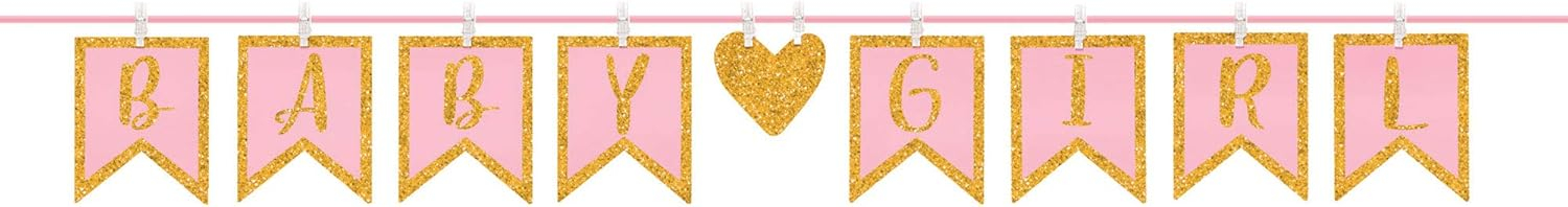 Baby Shower Girl, Letter Banner