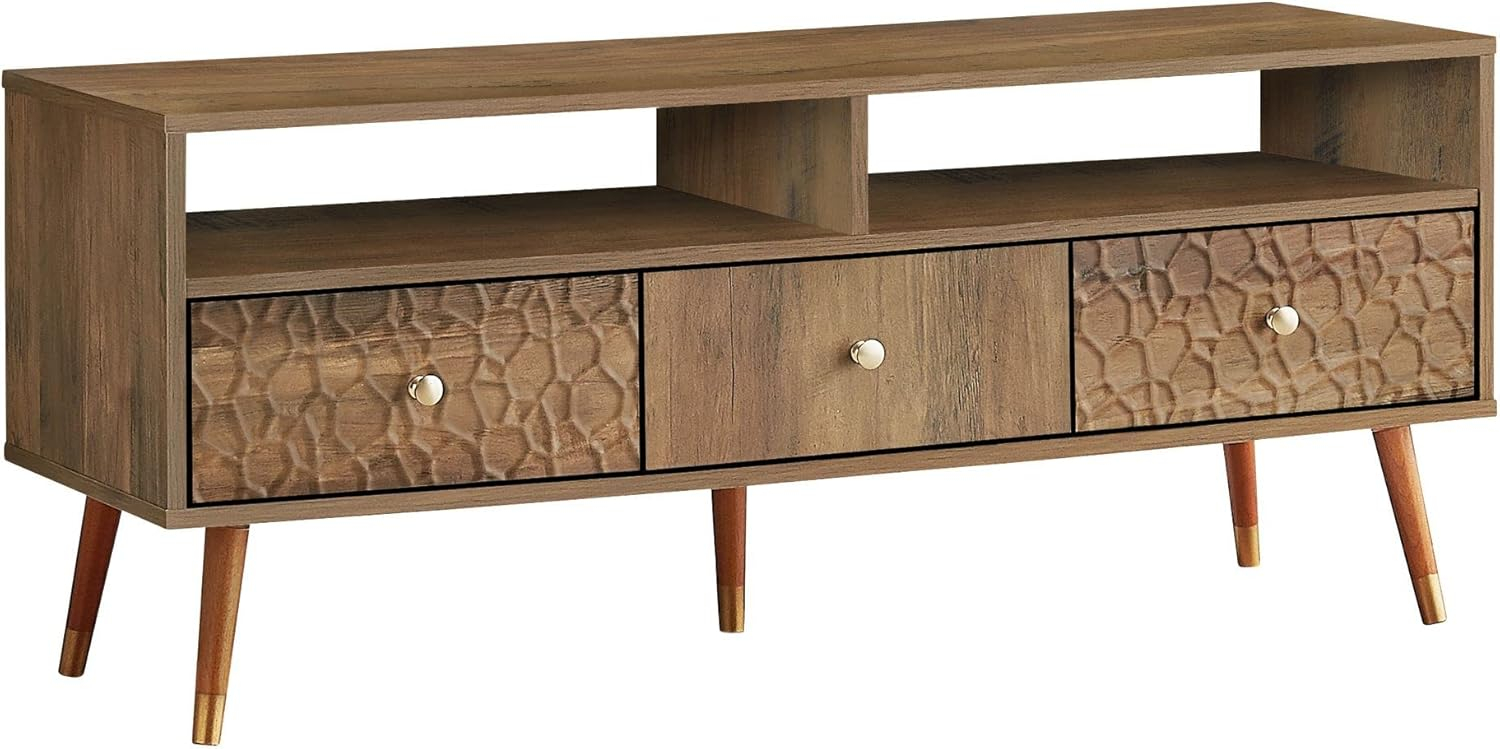 Monarch Specialties Tv Stand, 48 Inch, Console, Living Room, Bedroom, Walnut Laminate