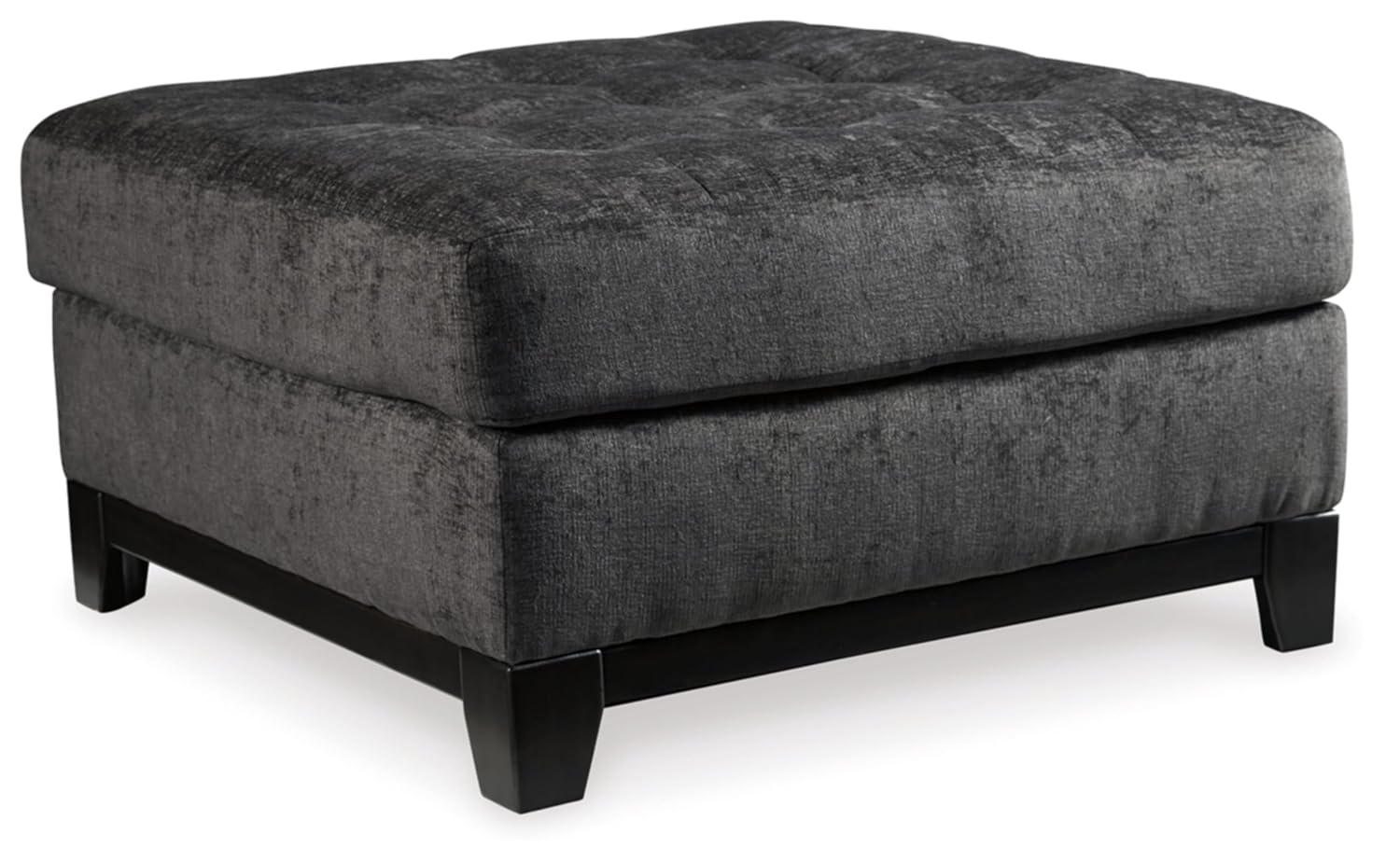 Signature Design by Ashley Reidshire Oversized Upholstered Accent Ottoman, Steel Gray
