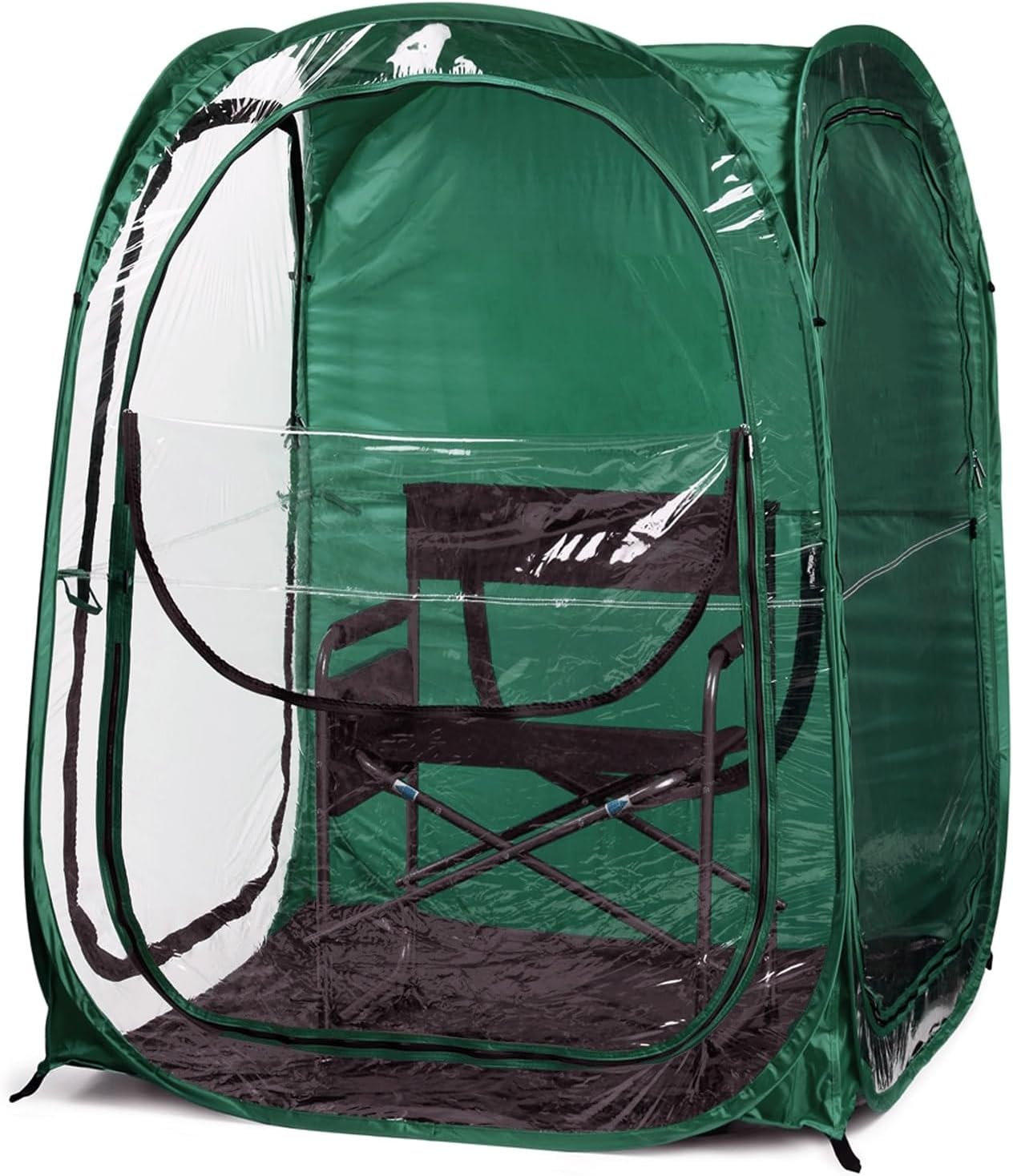 Hunter Green Two-Person Four Season Polyester Pop-Up Tent