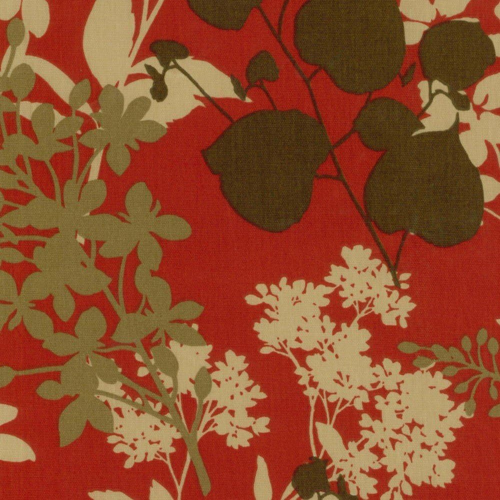 Blazing Needles Spun Polyester Patterned Outdoor Squared Seat/Back Chair Cushion, 20" x 42", Montfleuri Sangria