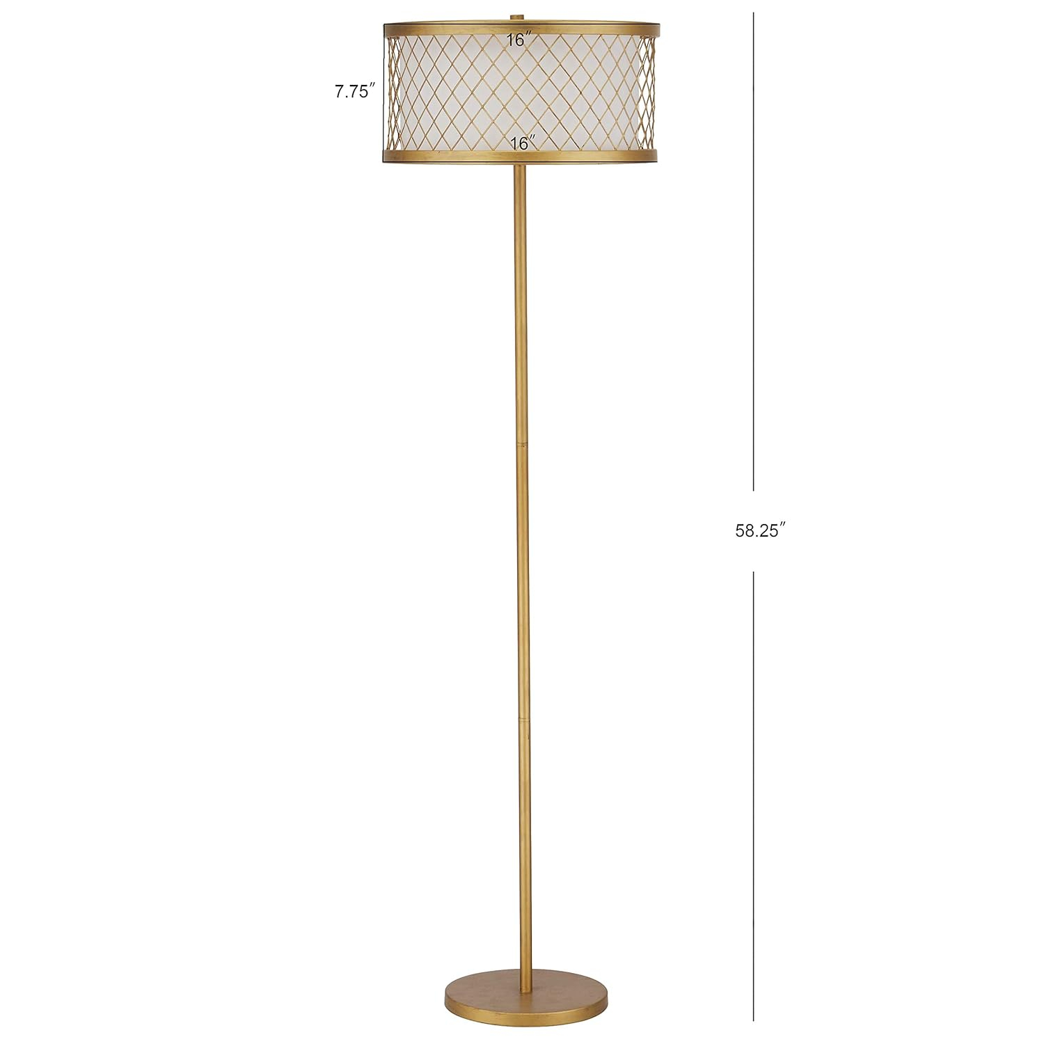 Evie Mesh Floor Lamp - LIT4199 - Gold - Safavieh