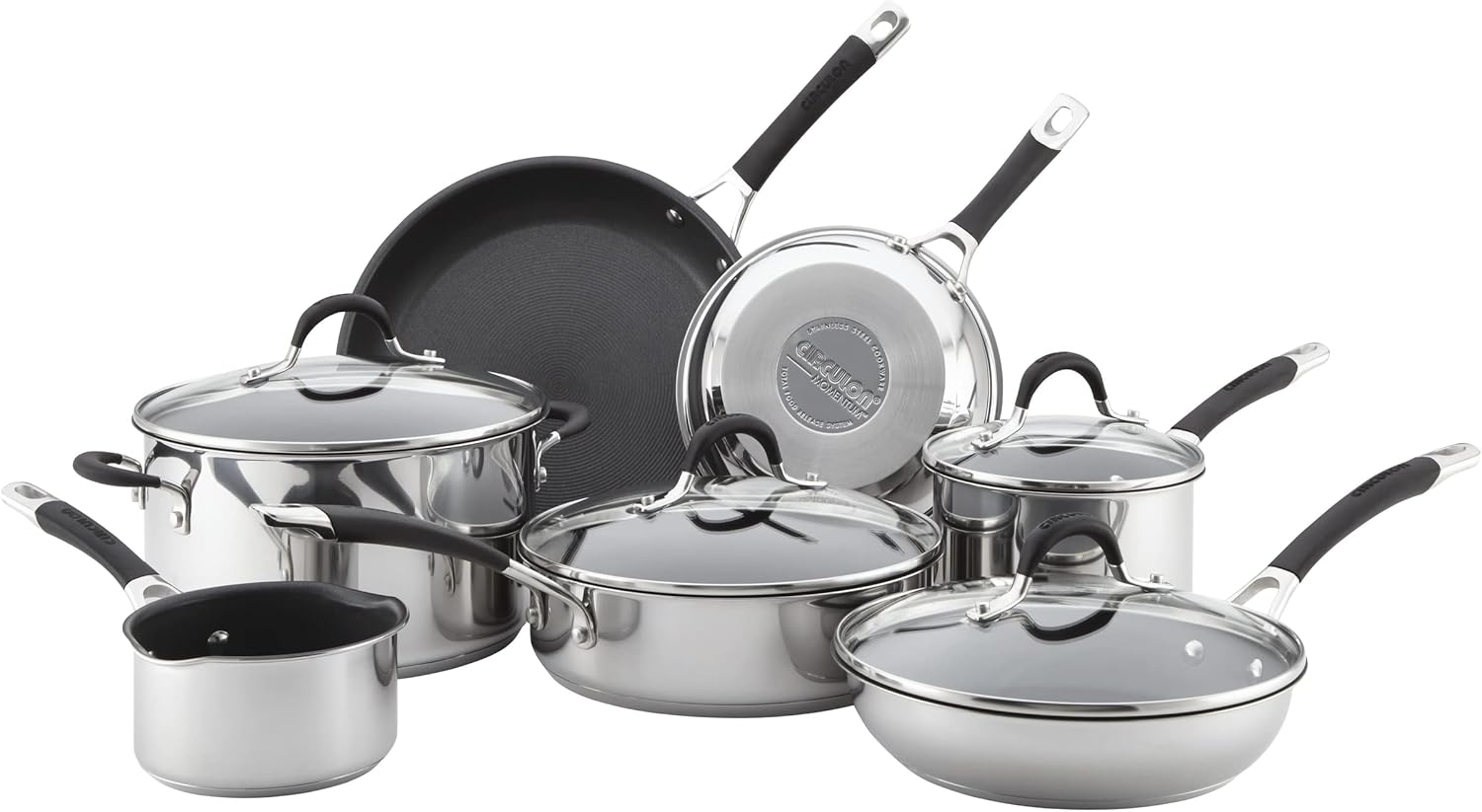 Circulon 11 Piece Momentum Stainless Steel Nonstick Pots and Pans