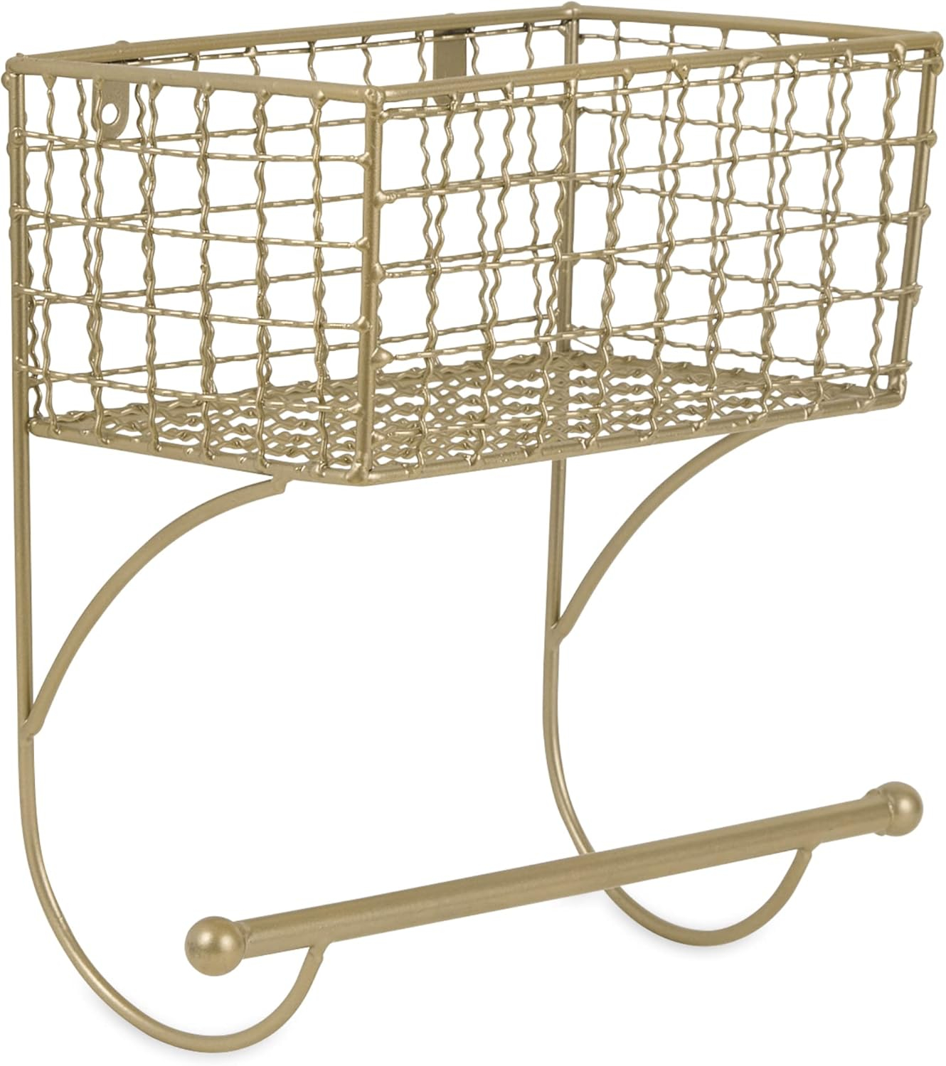 Small Gold MetalFarmhouse Towel Rack 8.25x5.5x9.8