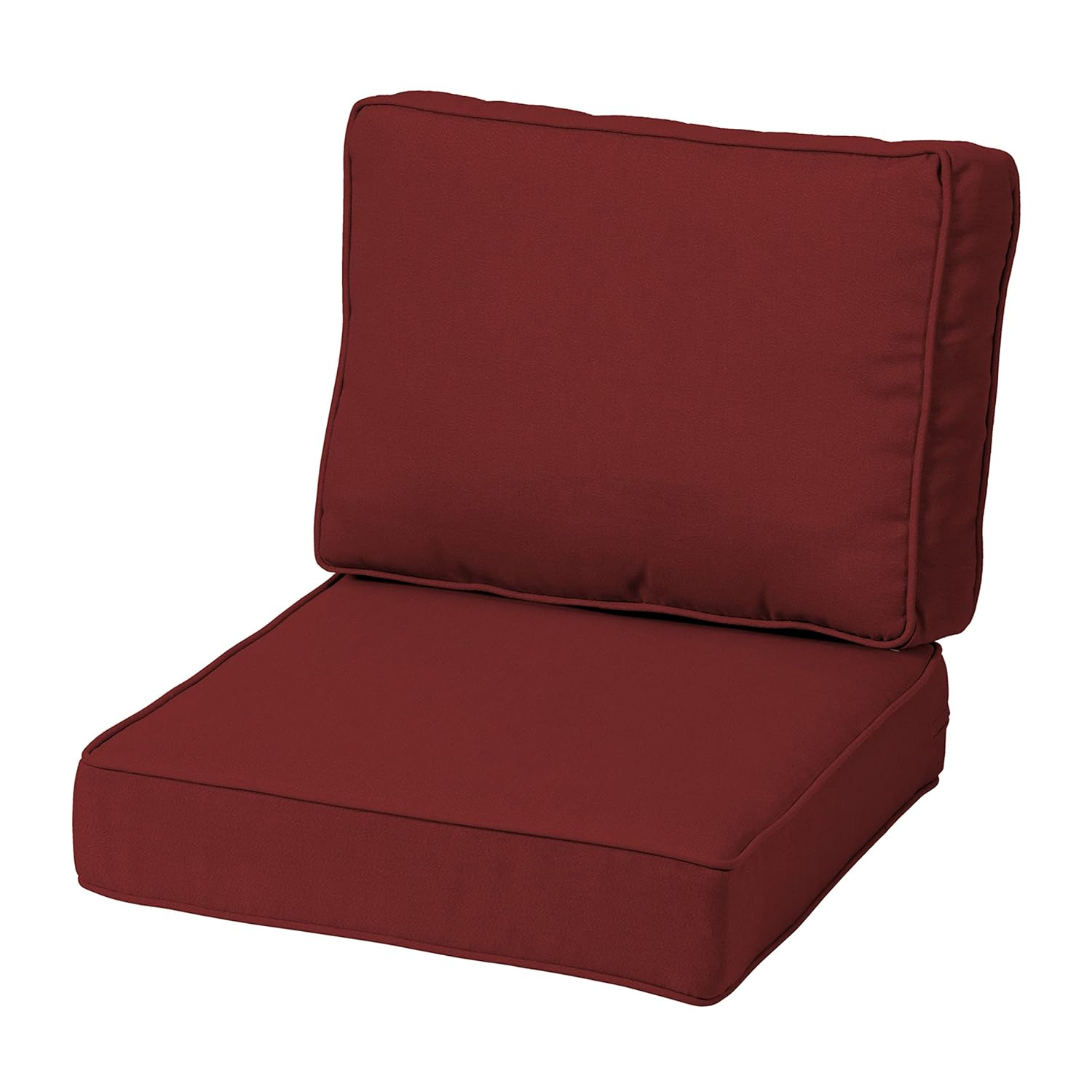 Arden Selections ProFoam Performance Outdoor Deep Seating Cushion Set 22 x 22, Classic Red
