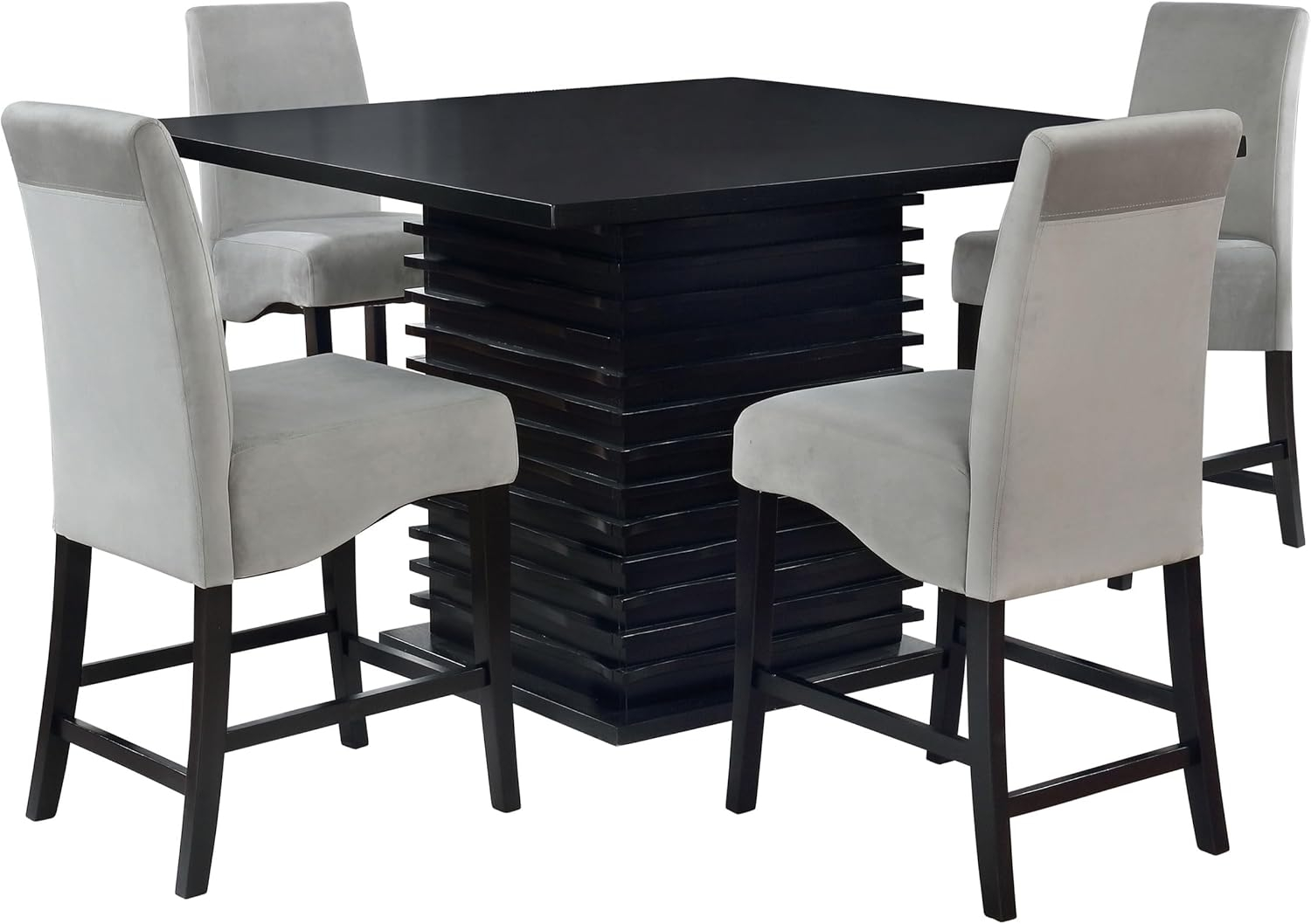 Coaster Stanton 5-piece Contemporary Wood Dining Room Set Black and Gray