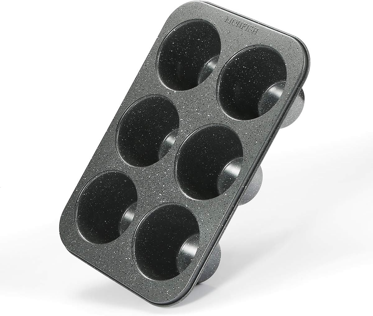 Gray Granite Non-Stick Jumbo 6-Cup Muffin Pan