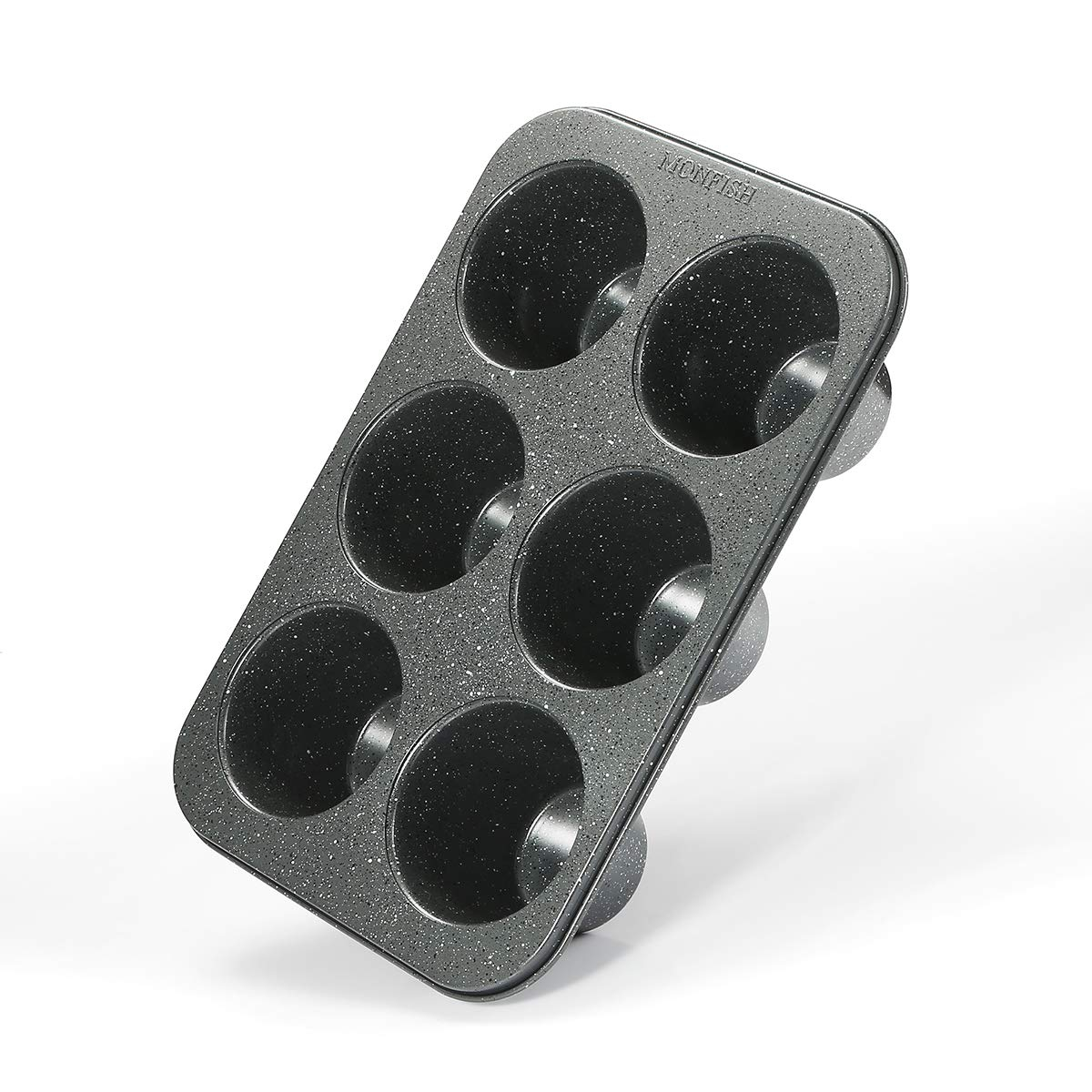 Gray Granite Non-Stick Jumbo 6-Cup Muffin Pan