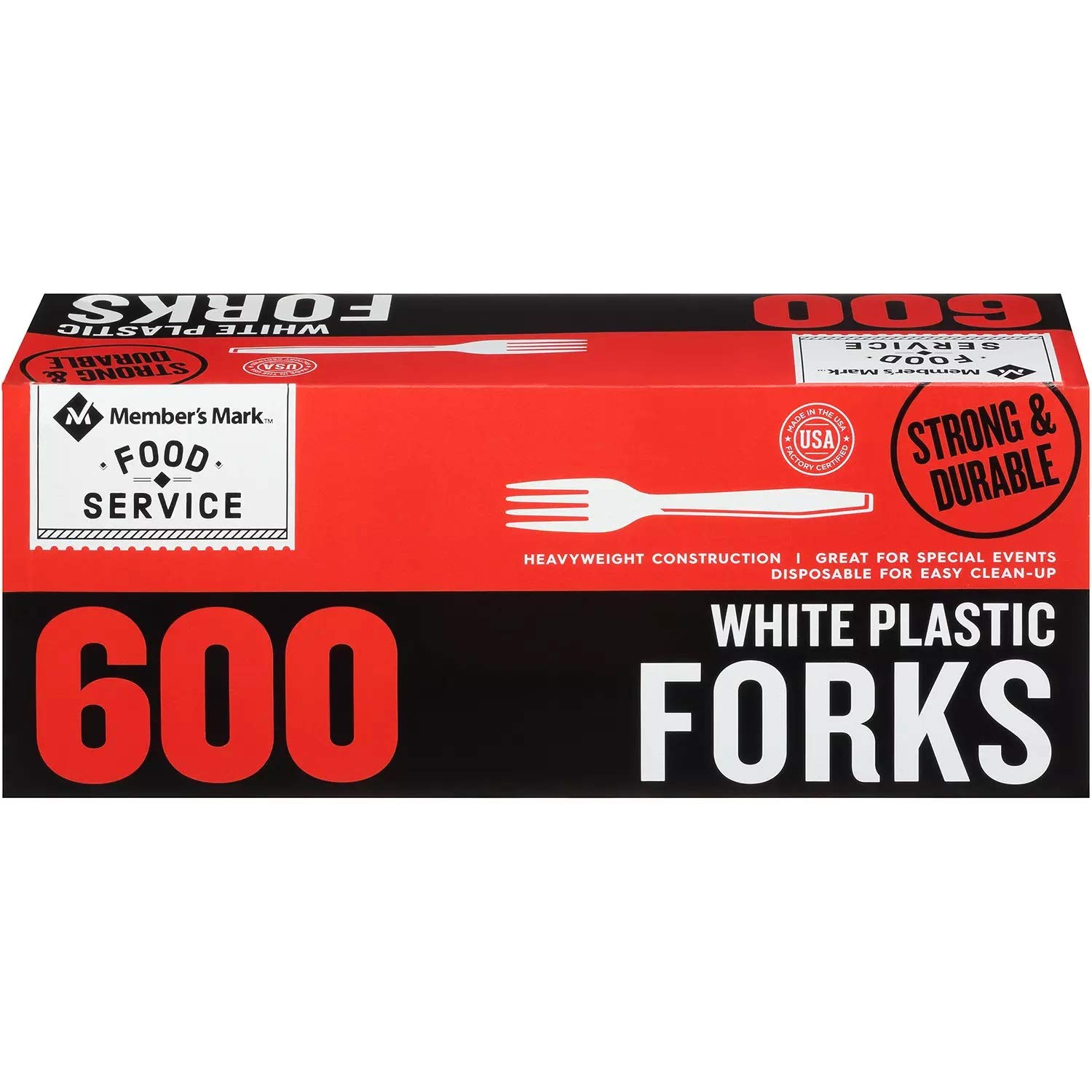 DAILY CHEF Bakers & Chef's Plastic Forks, 600 Ct