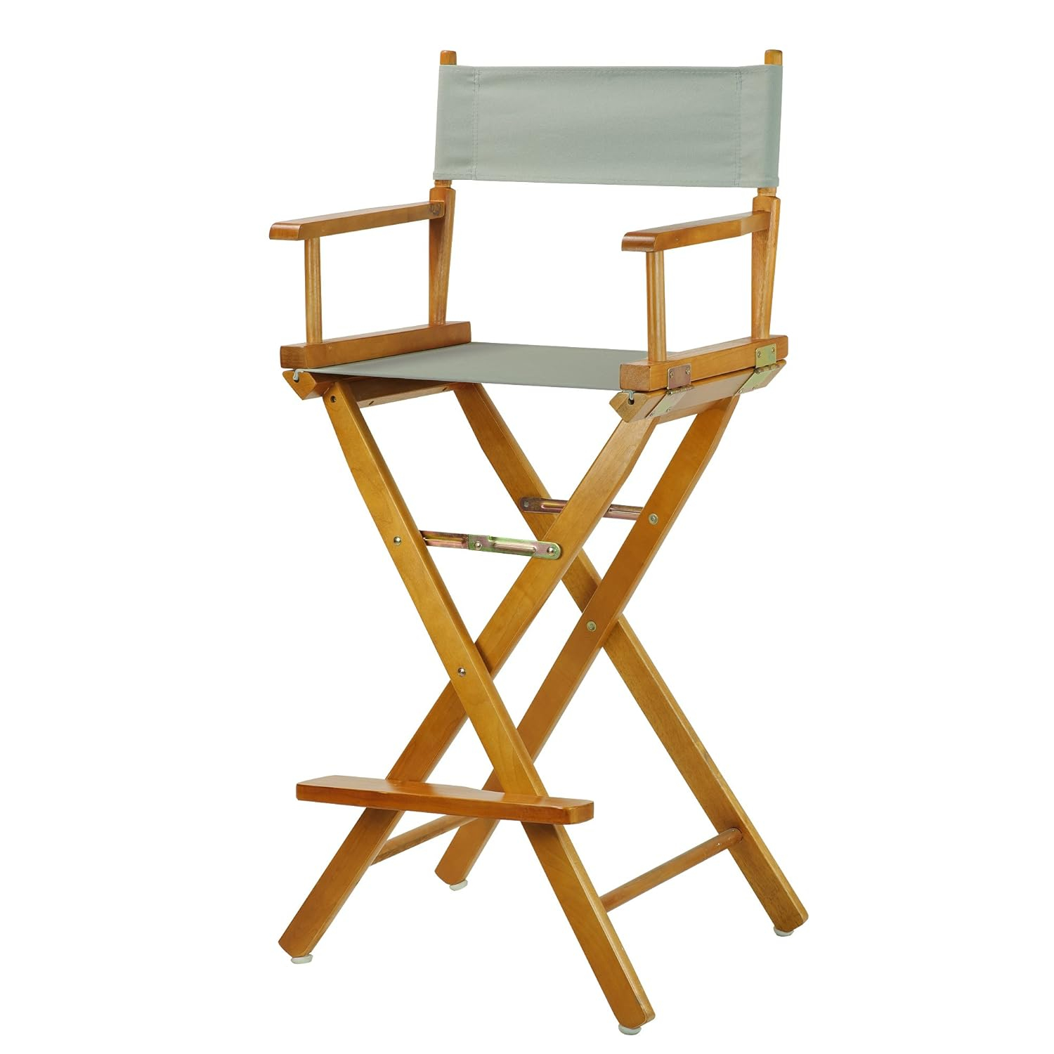 "30" Director's Chair Honey Oak Frame-Gray Canvas"