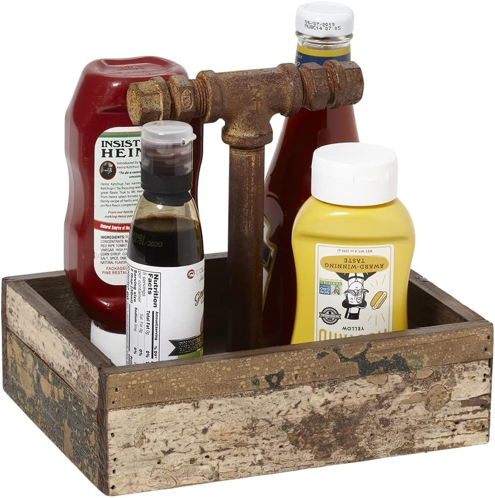 G.E.T. Tabletop Caddies - Wood Condiment Caddy