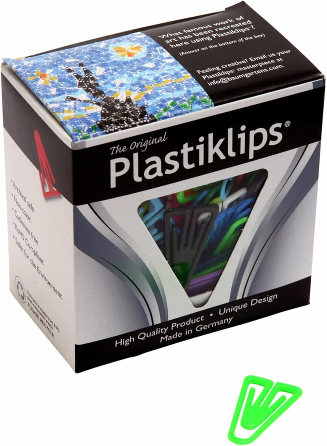 Baumgartens Assorted Colors Plastiklips