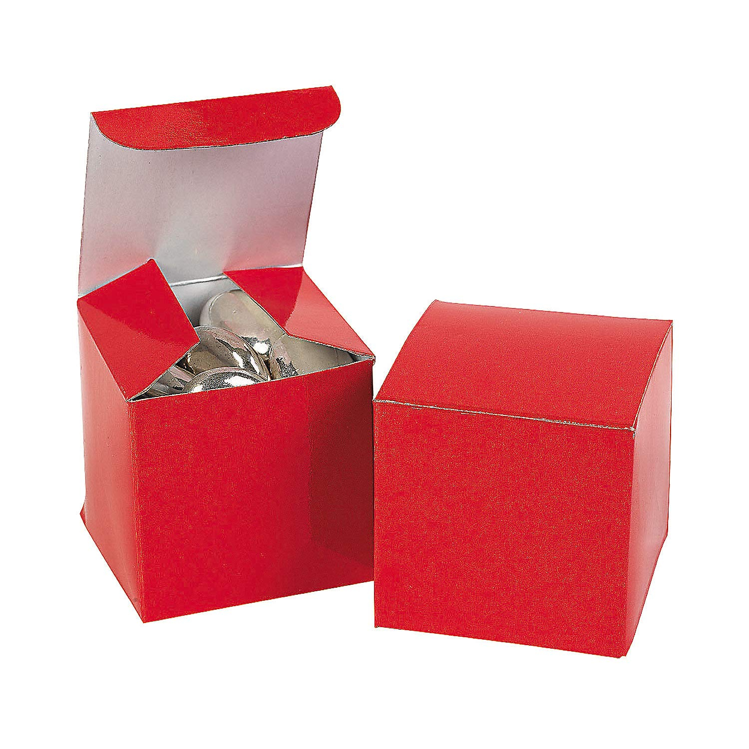 Mini Red Cardstock Gift Boxes for Party Favors