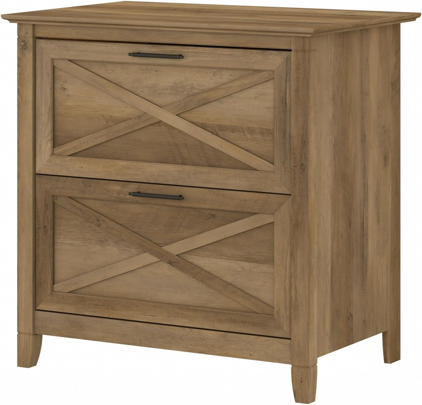 Bush Furniture Key West Lateral File Cabinet, 2 Drawer, Reclaimed Pine