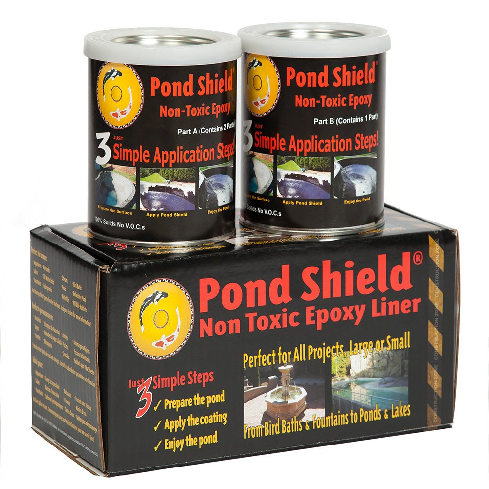 Fountain & Water Feature Restoration Paint Pond Shield Epoxy Pond Coating by Pond Armor Clear