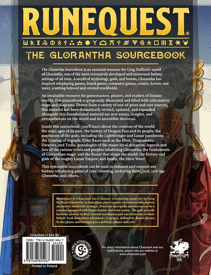 Chaosium Runequest - The Glorantha Sourcebook New