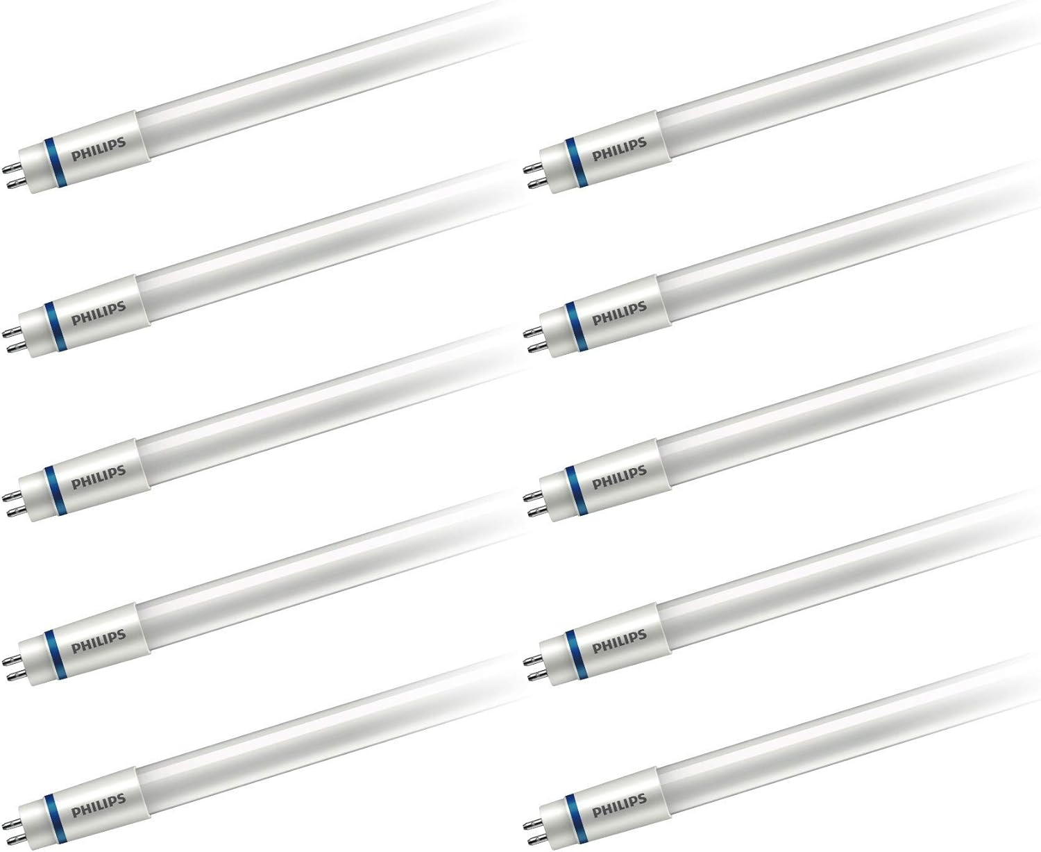 54-Watt Equivalent 46 in. Linear T5 Type A InstantFit LED Tube Light Bulb Daylight (5000K) (10-Pack)